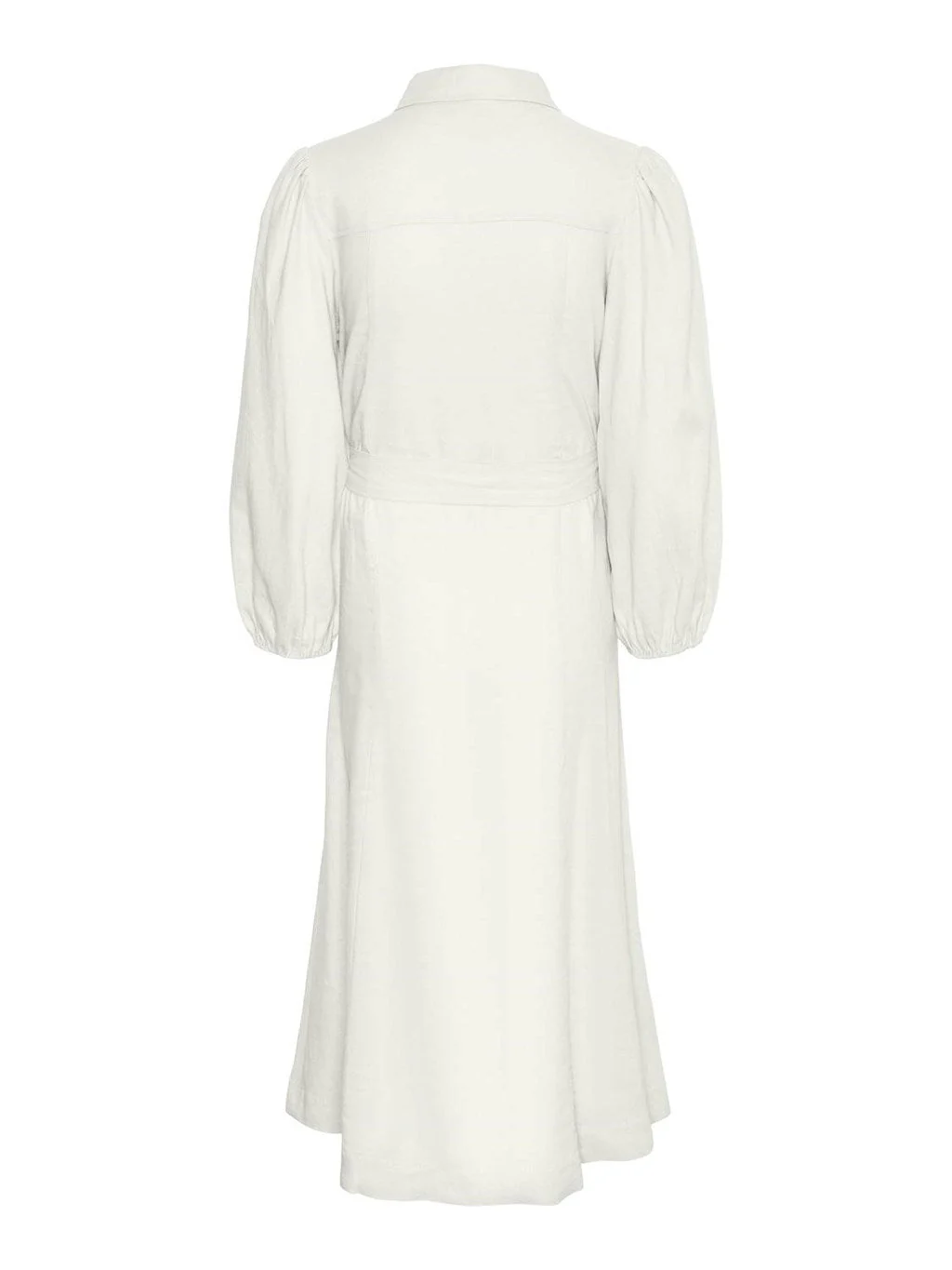 Flaxy 3/4 Linen Shirt Dress Star White - Image 5