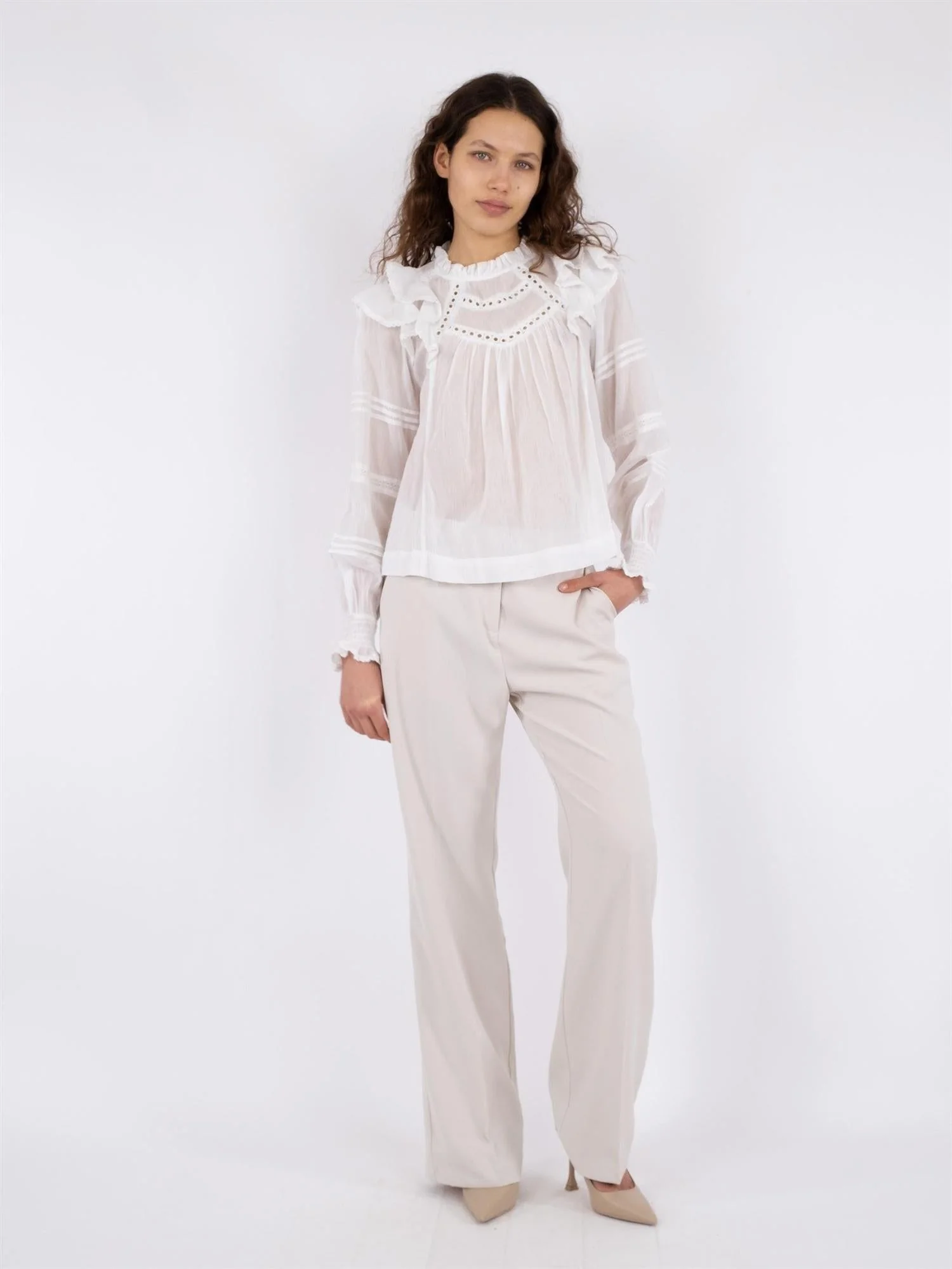 Simkie S Voile Blouse White - Image 3