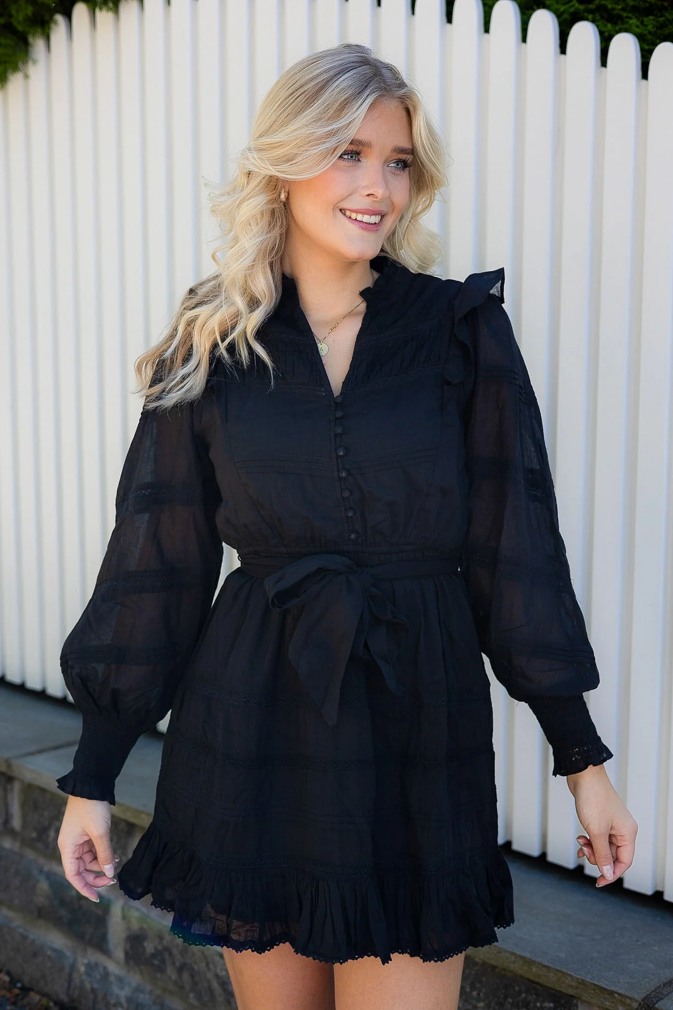 Salli S Voile Dress Black