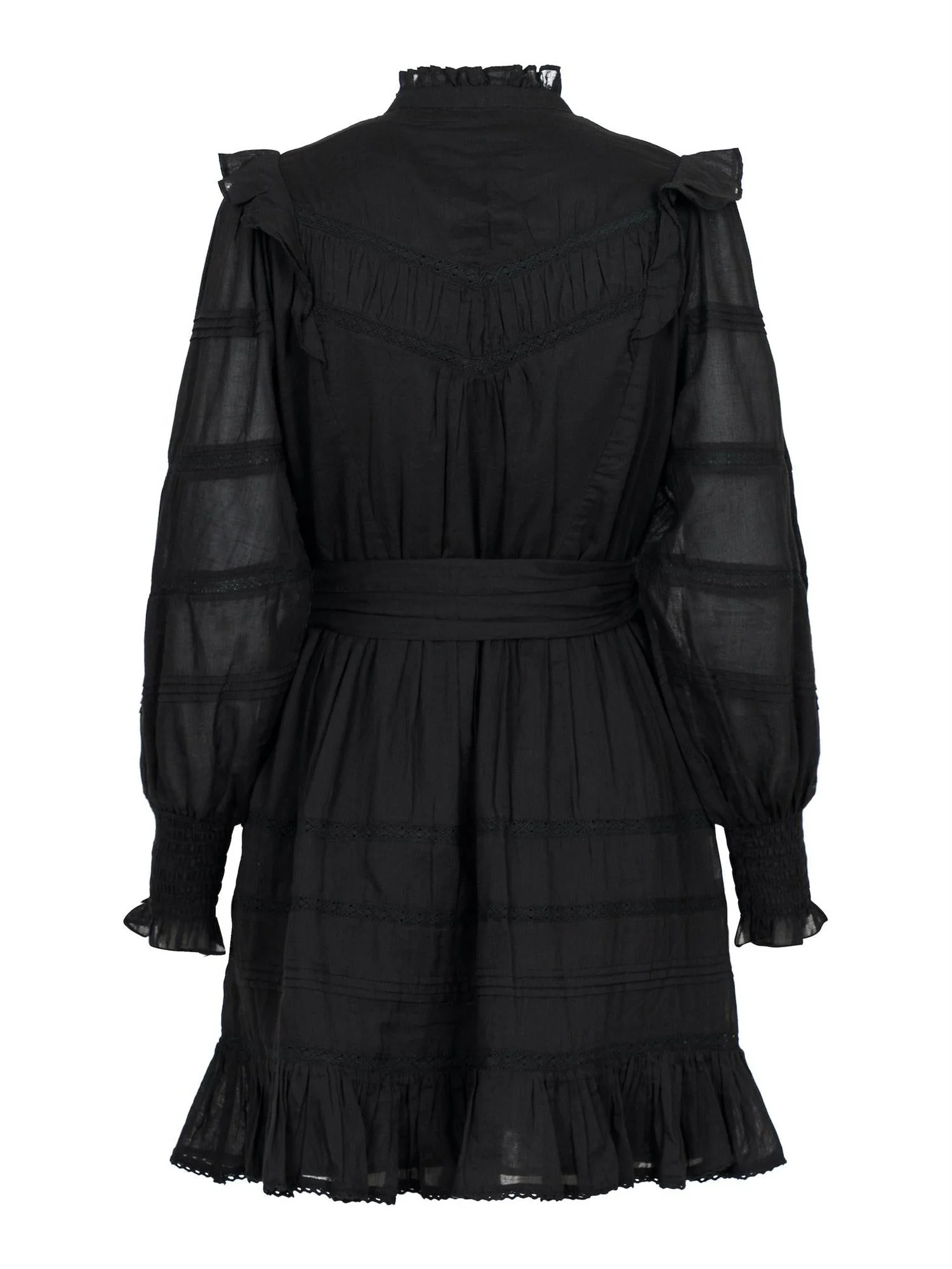 Salli S Voile Dress Black - Image 8