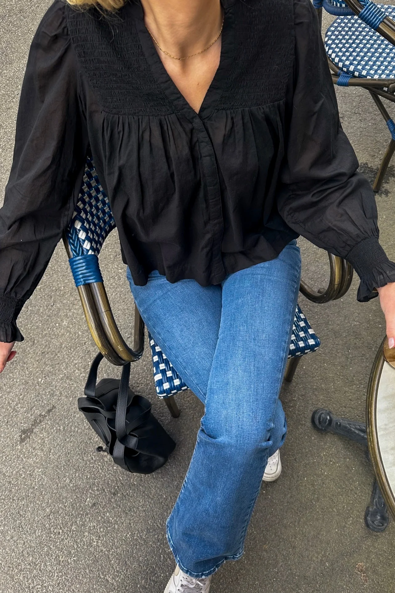 Jill S Voile Blouse Black - Image 3