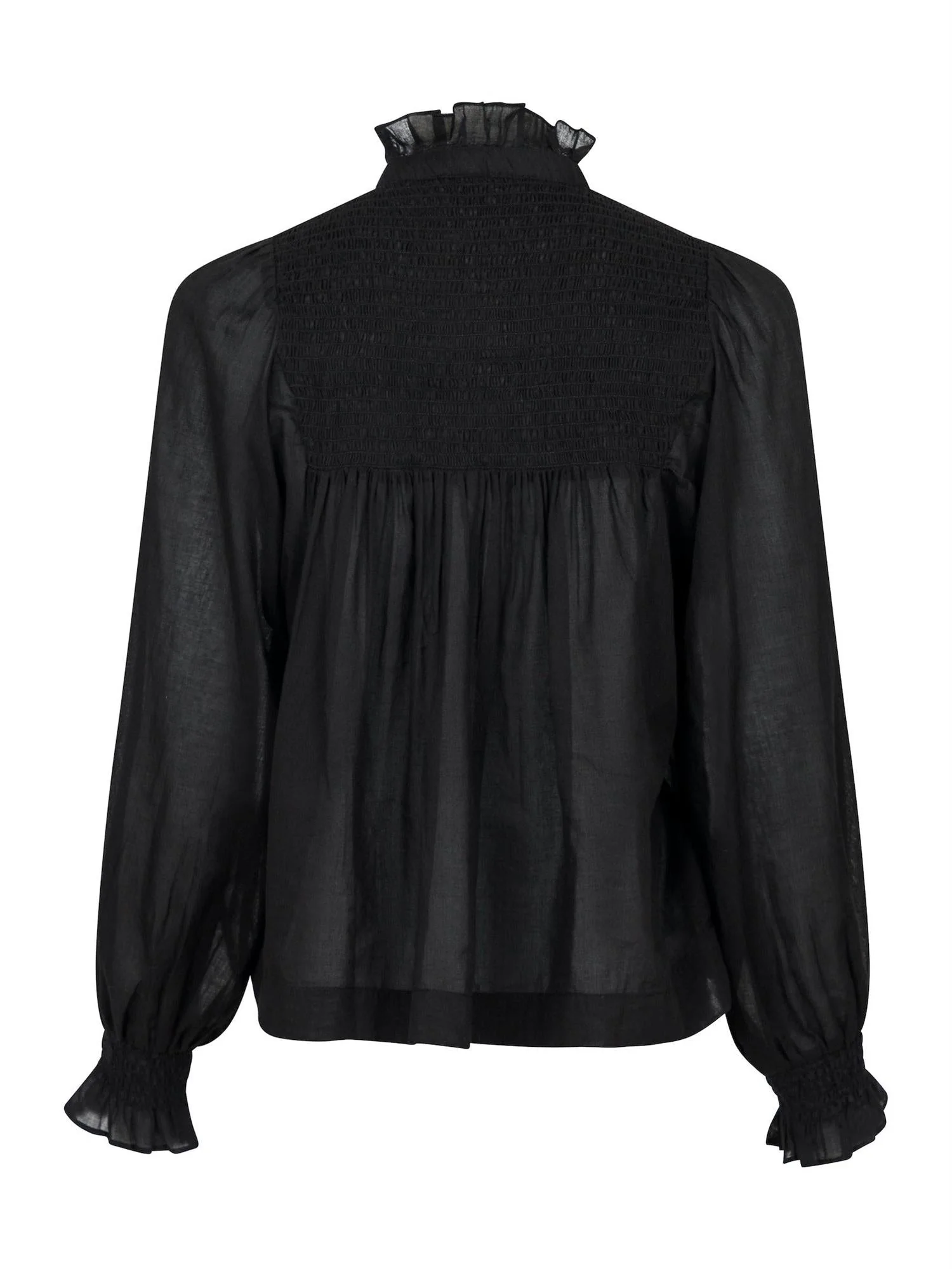 Jill S Voile Blouse Black - Image 9