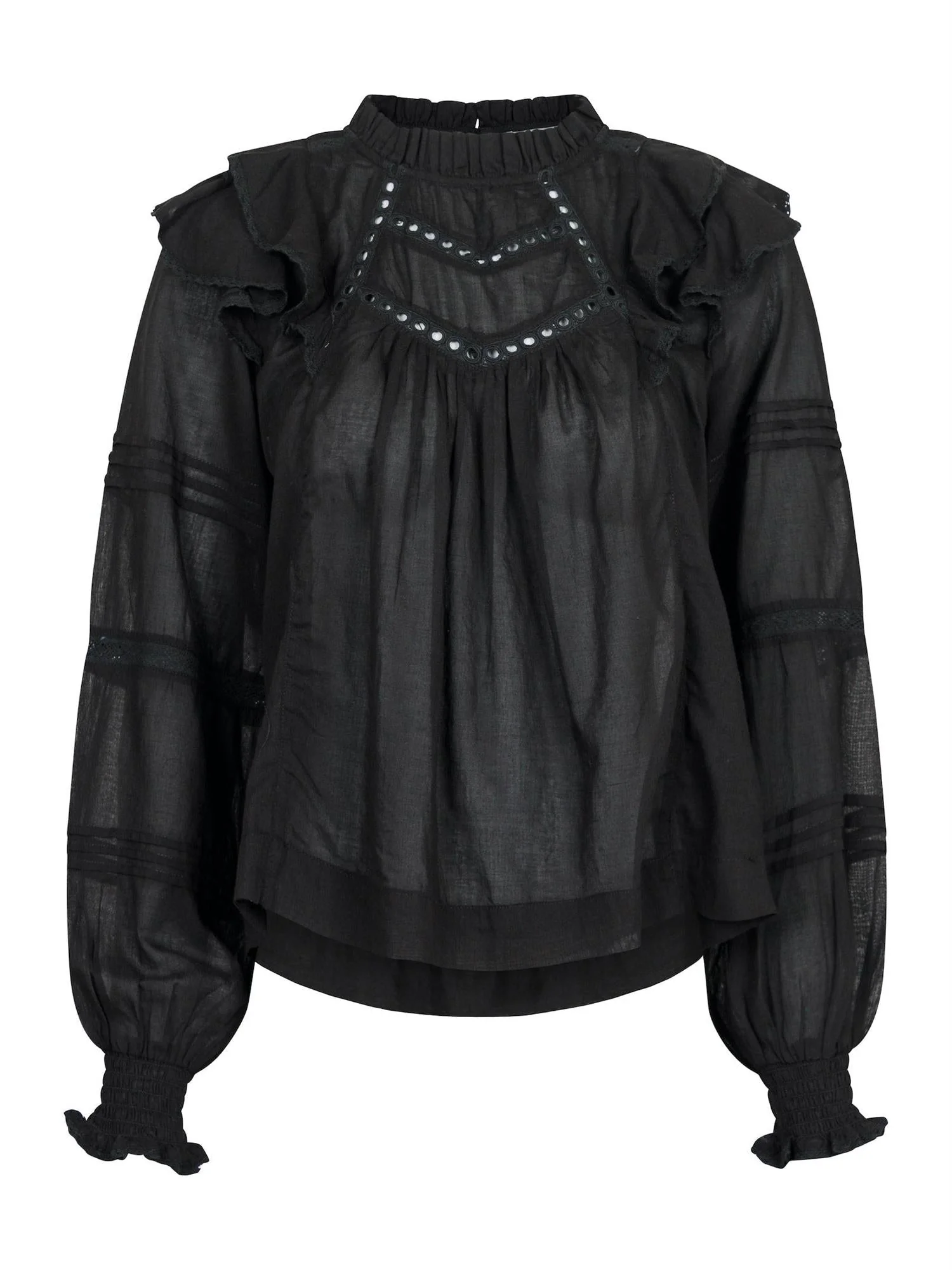Simkie S Voile Blouse Black - Image 2
