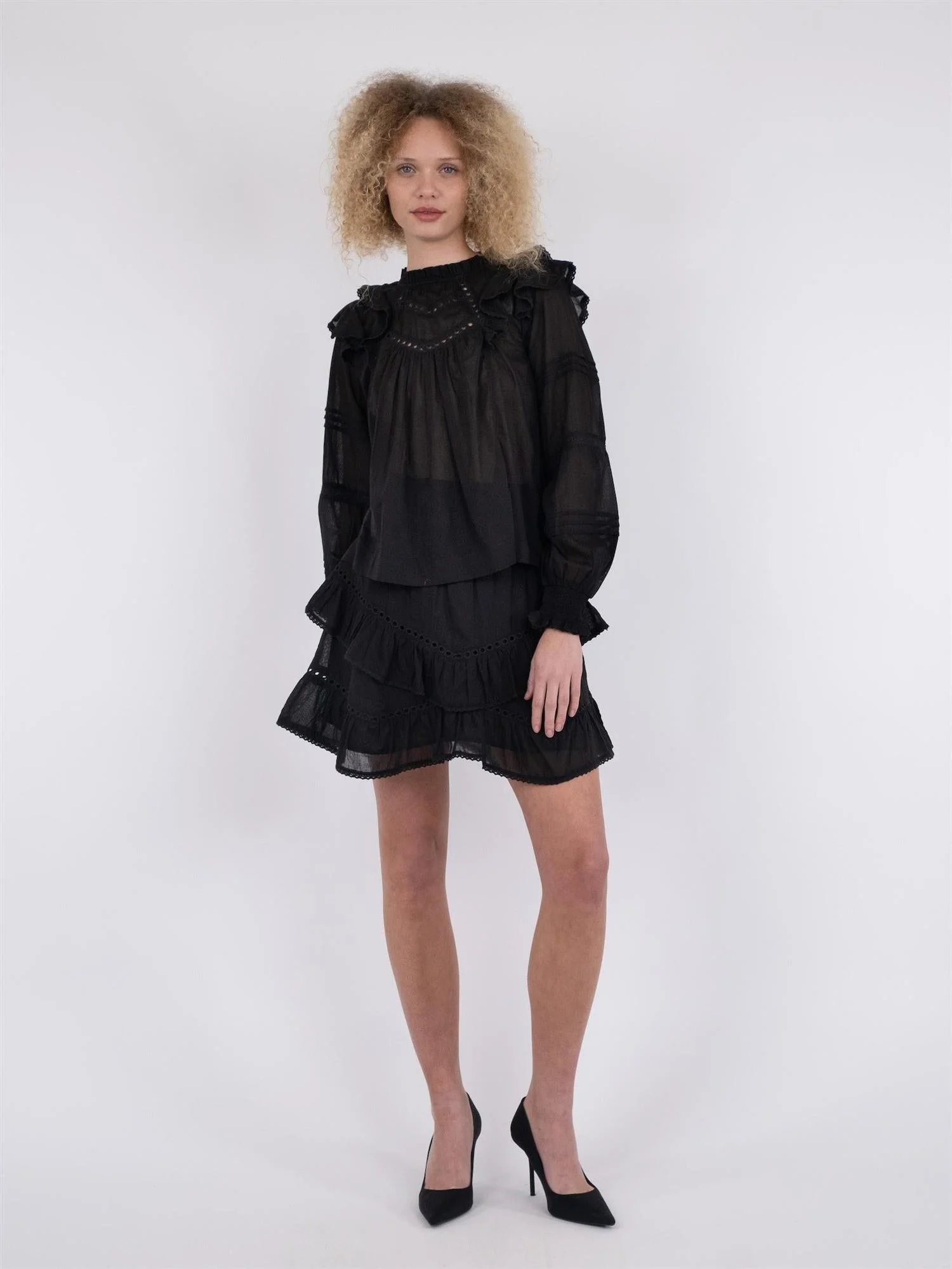Simkie S Voile Blouse Black - Image 4