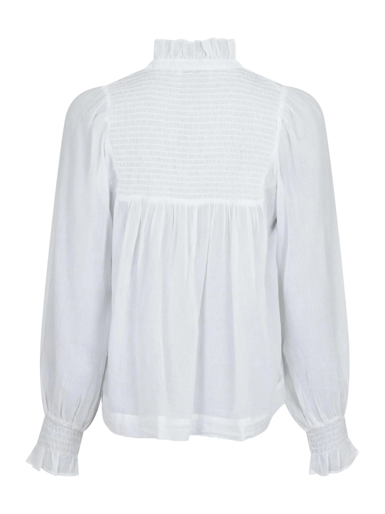 Jill S Voile Blouse White - Image 3