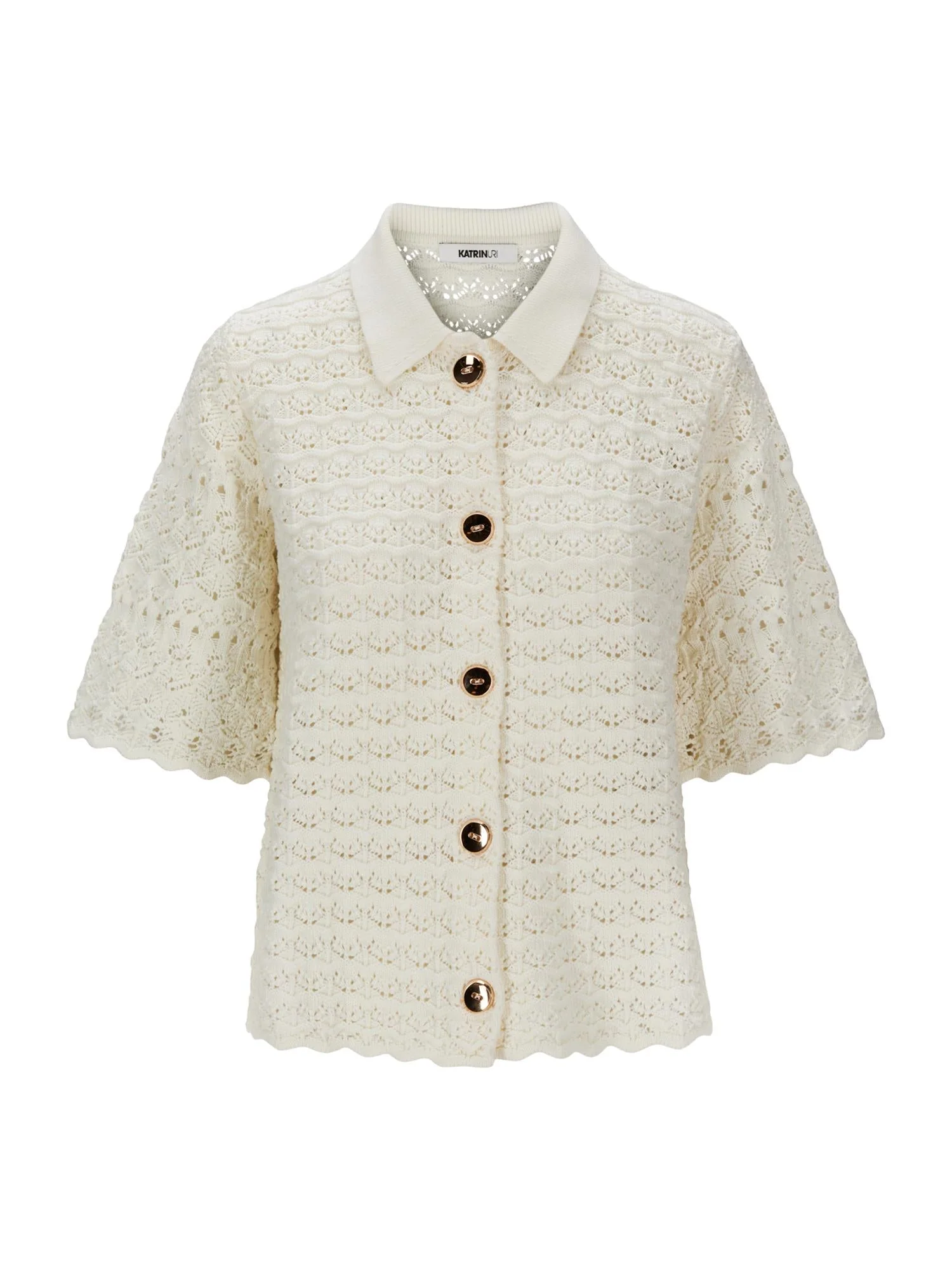 Capri S/S Cardigan Off White