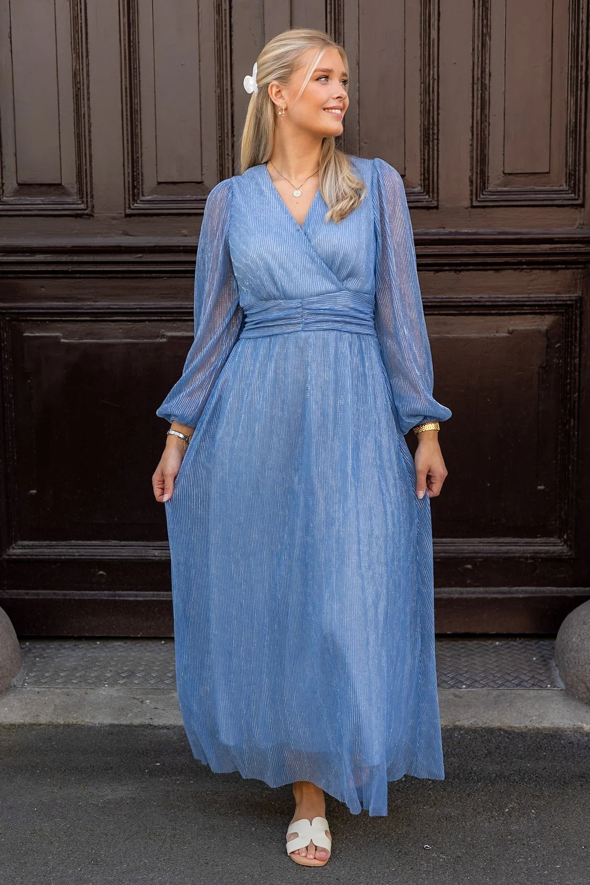 Nomo Glitz Dress Light Blue