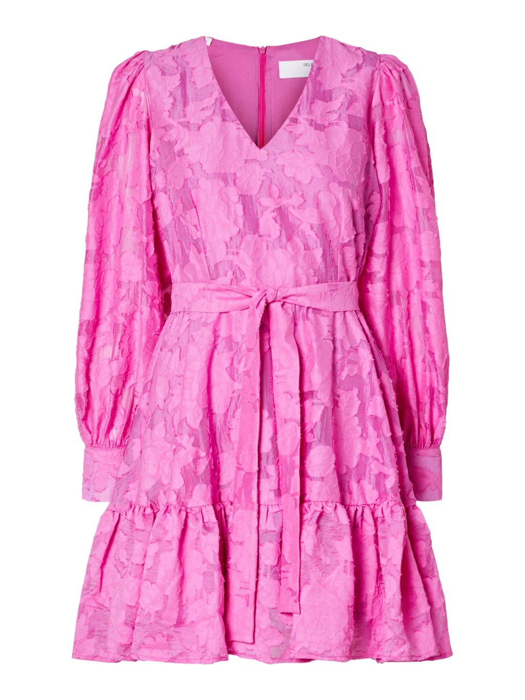 Calli-Sadie Ls Short V-Neck Dress Phlox Pink