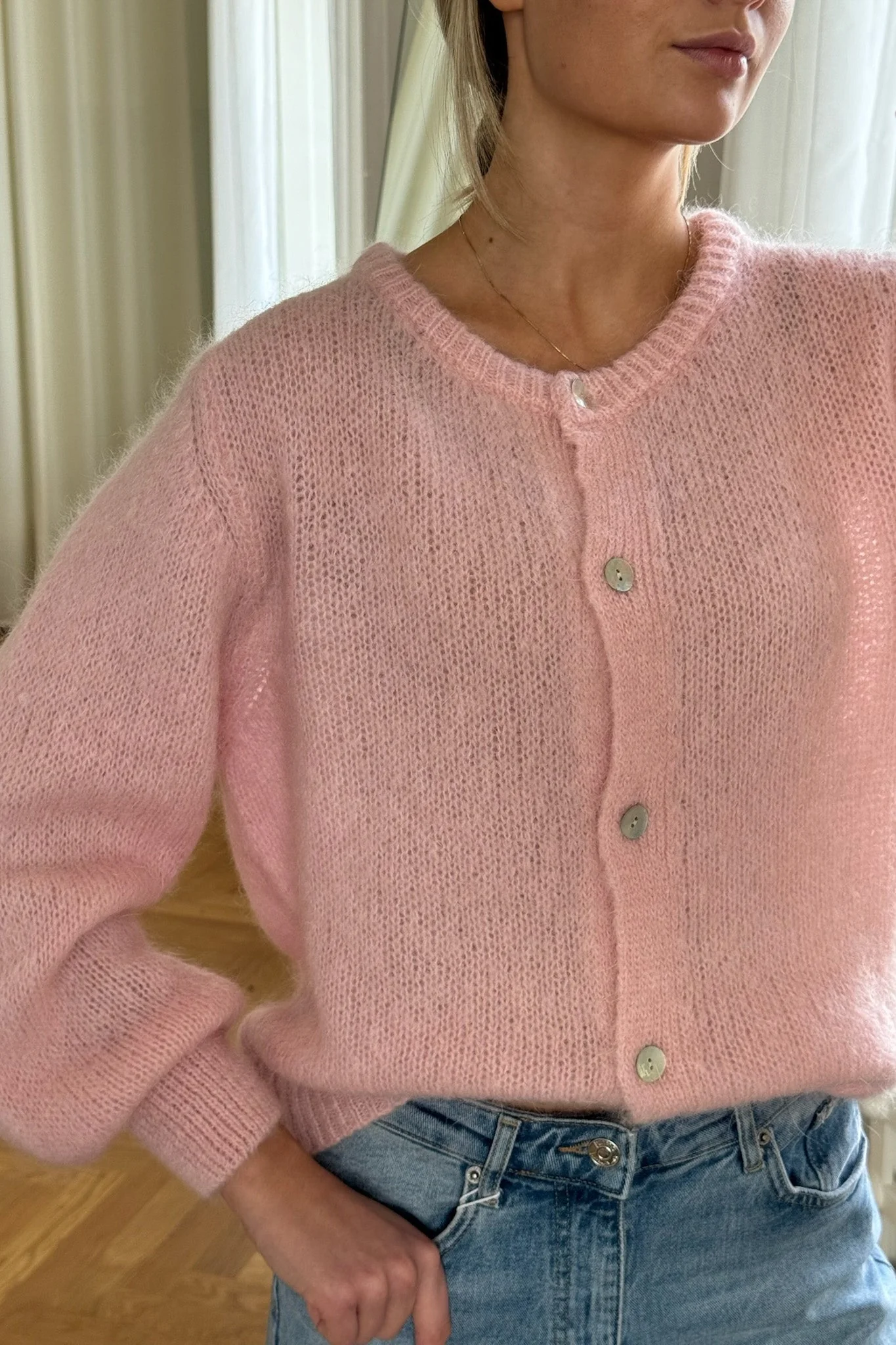 Ida Cardigan Light Pink - Image 7