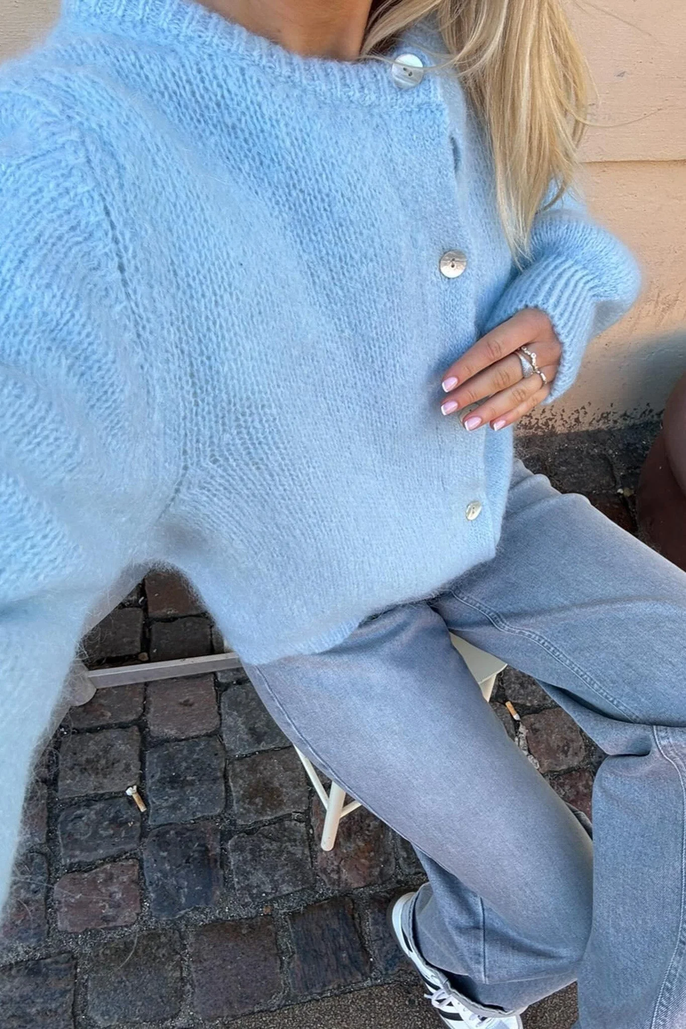 Ida Cardigan Light Blue - Image 2