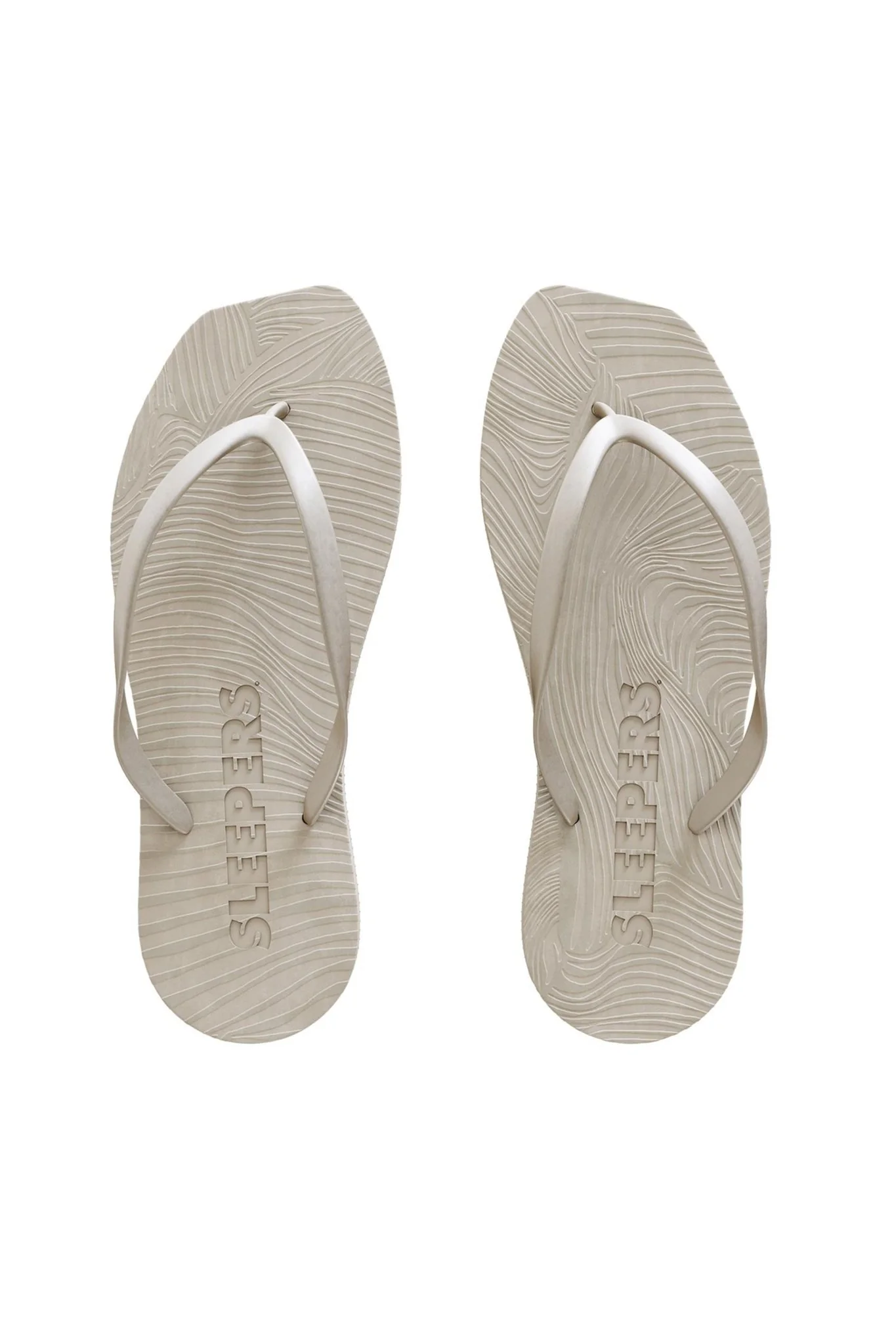 Tapered Flip Flop Silver