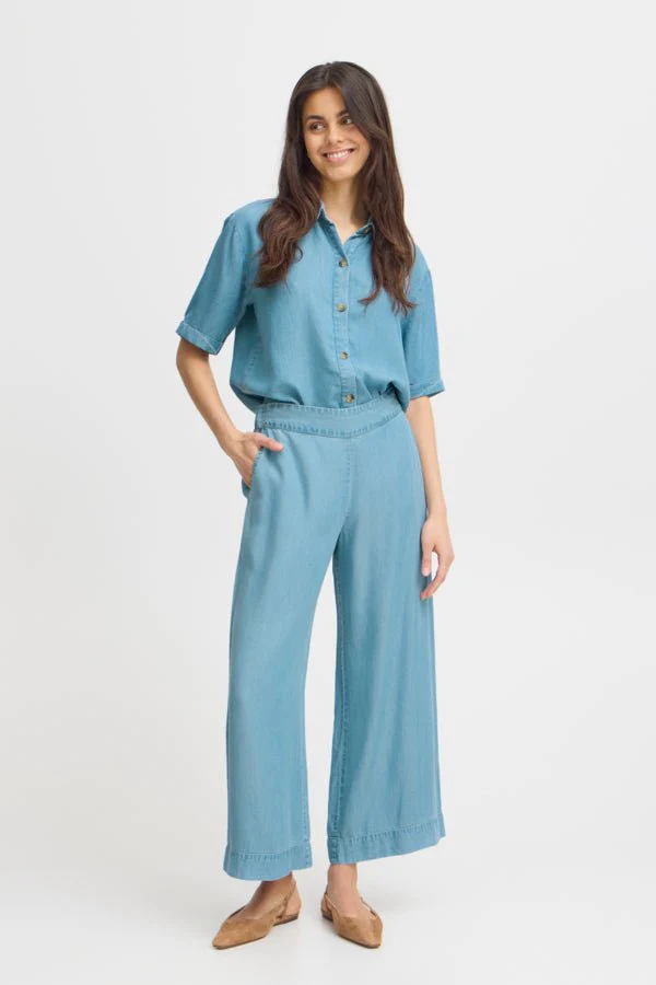 Evelyn Pant Mid Blue Denim - Image 3