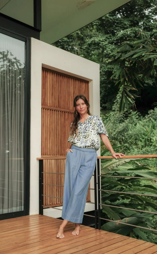Evelyn Pant Mid Blue Denim - Image 7