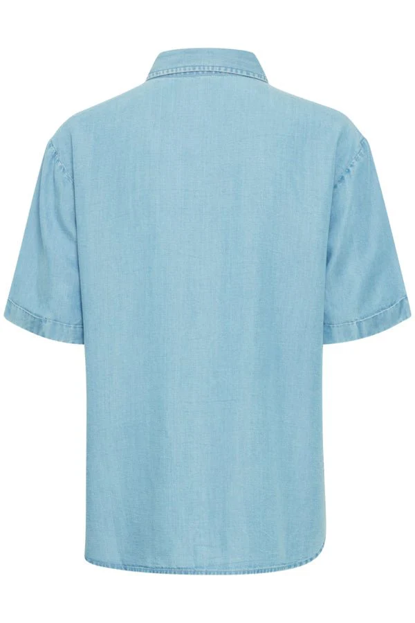 Evelyn Shirt Mid Blue Denim - Image 7