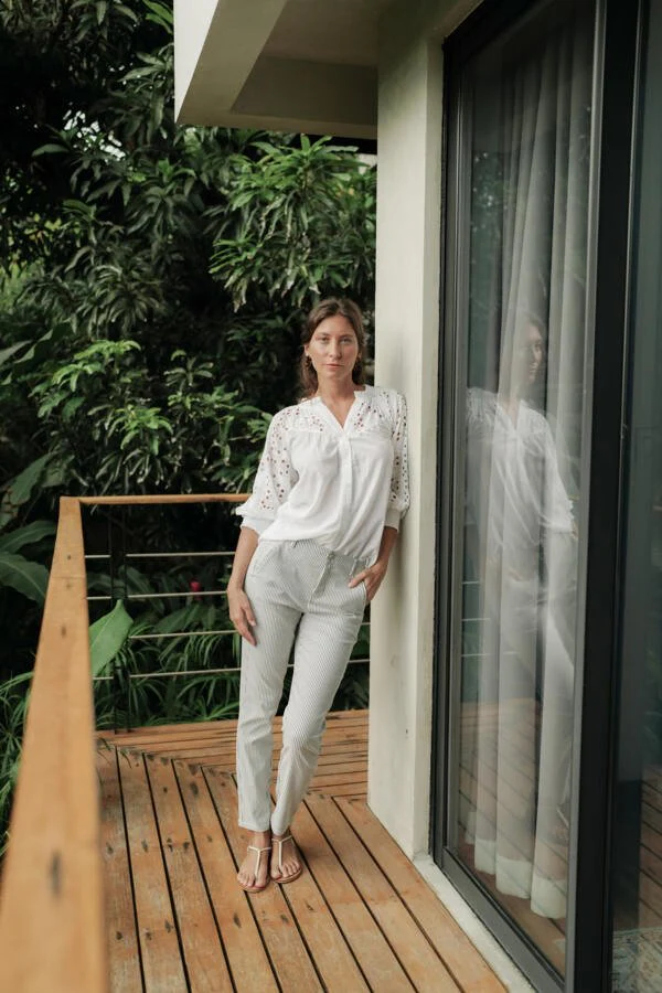 Angela Shirt Blanc De Blanc - Image 7