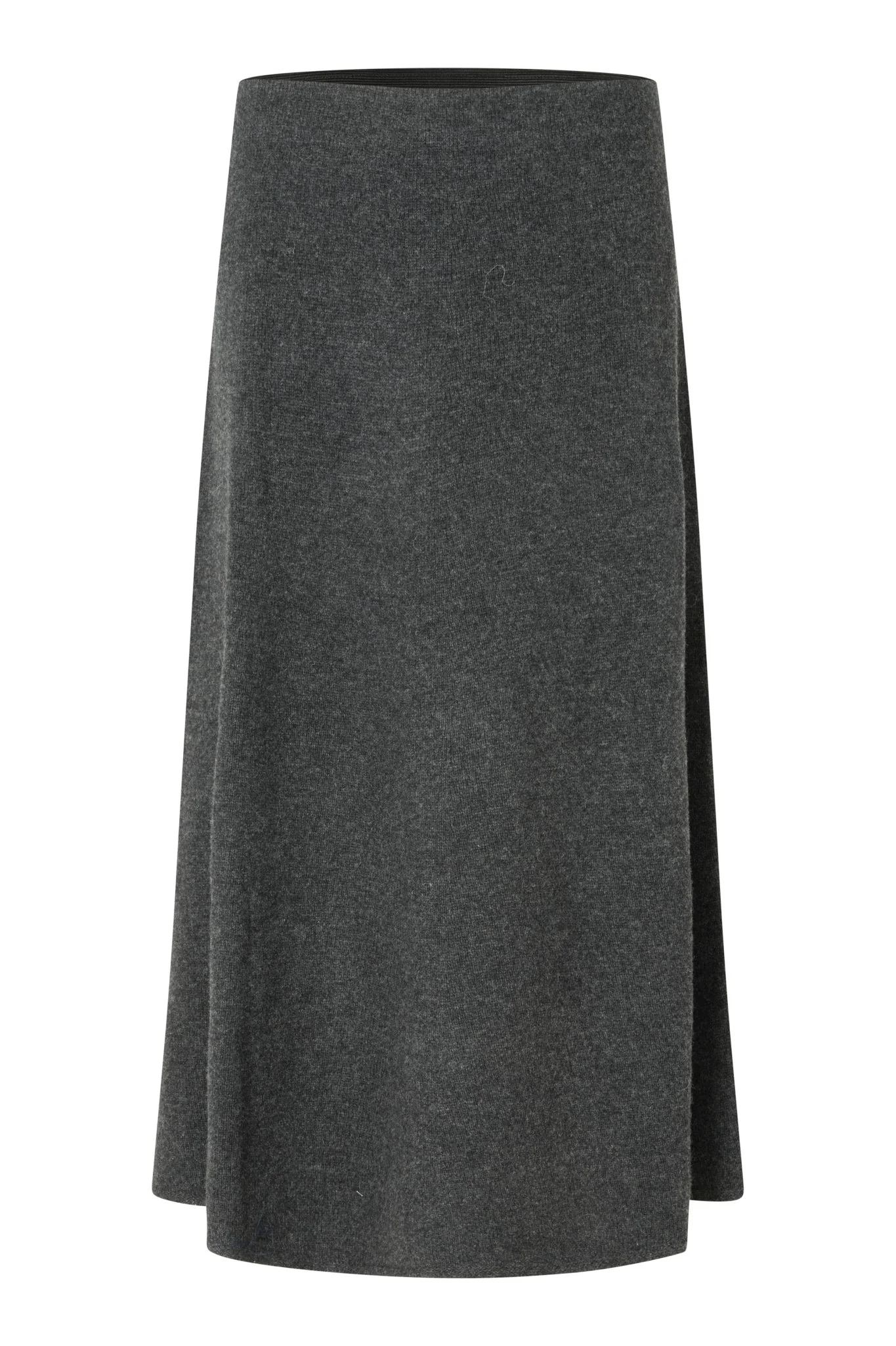 Neva Knit Skirt Dark Grey Melange