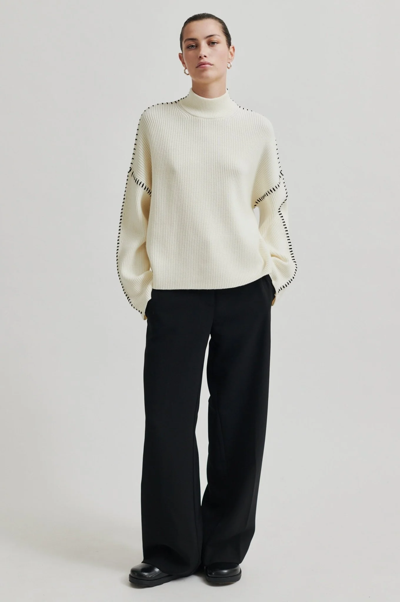 Wish Knit T-Neck Eggnog - Image 3