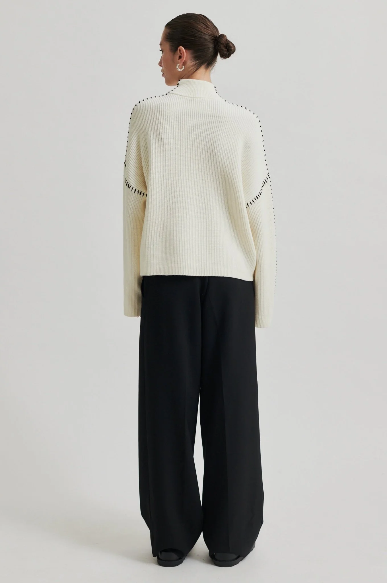 Wish Knit T-Neck Eggnog - Image 4