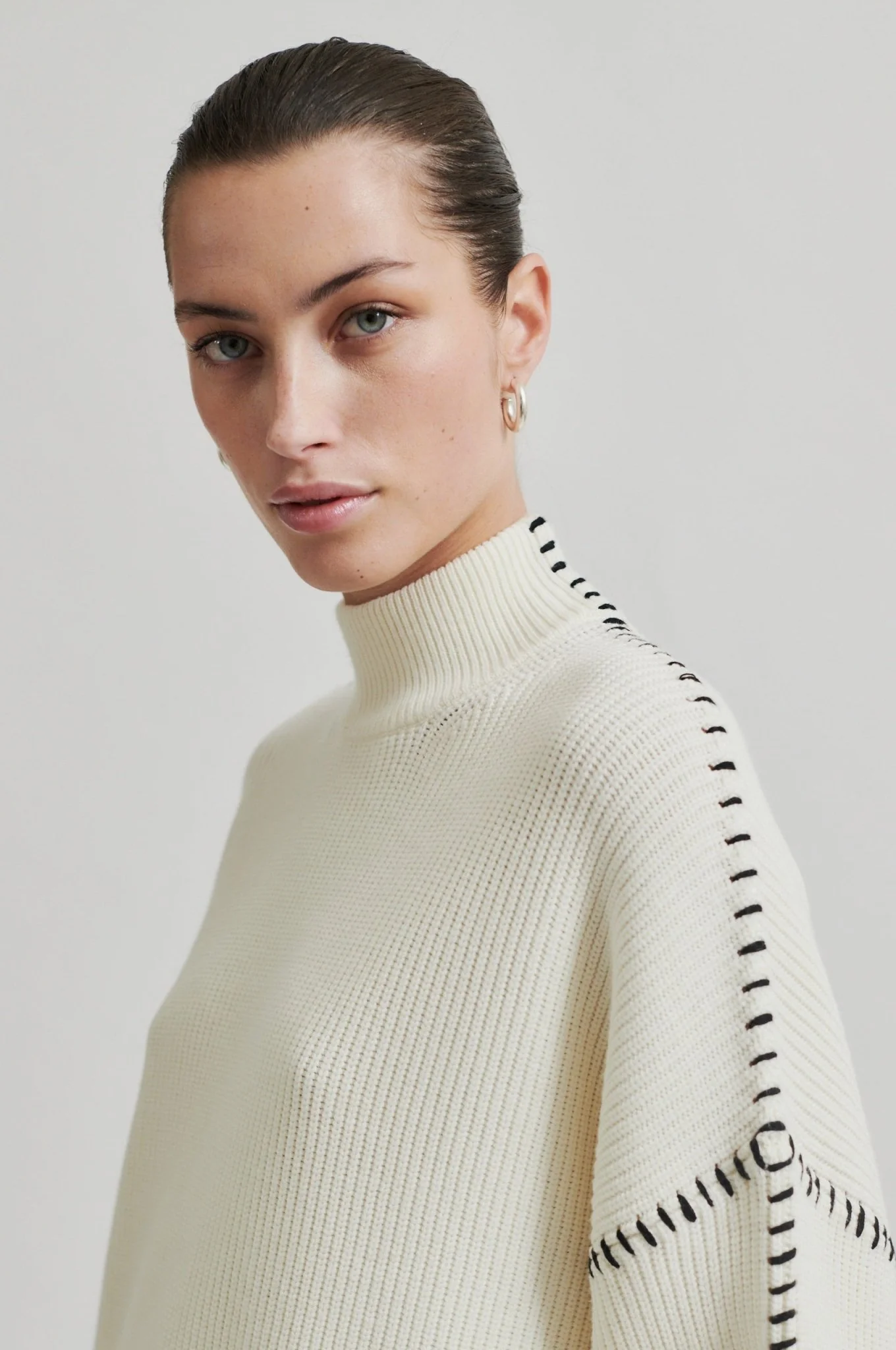 Wish Knit T-Neck Eggnog - Image 5