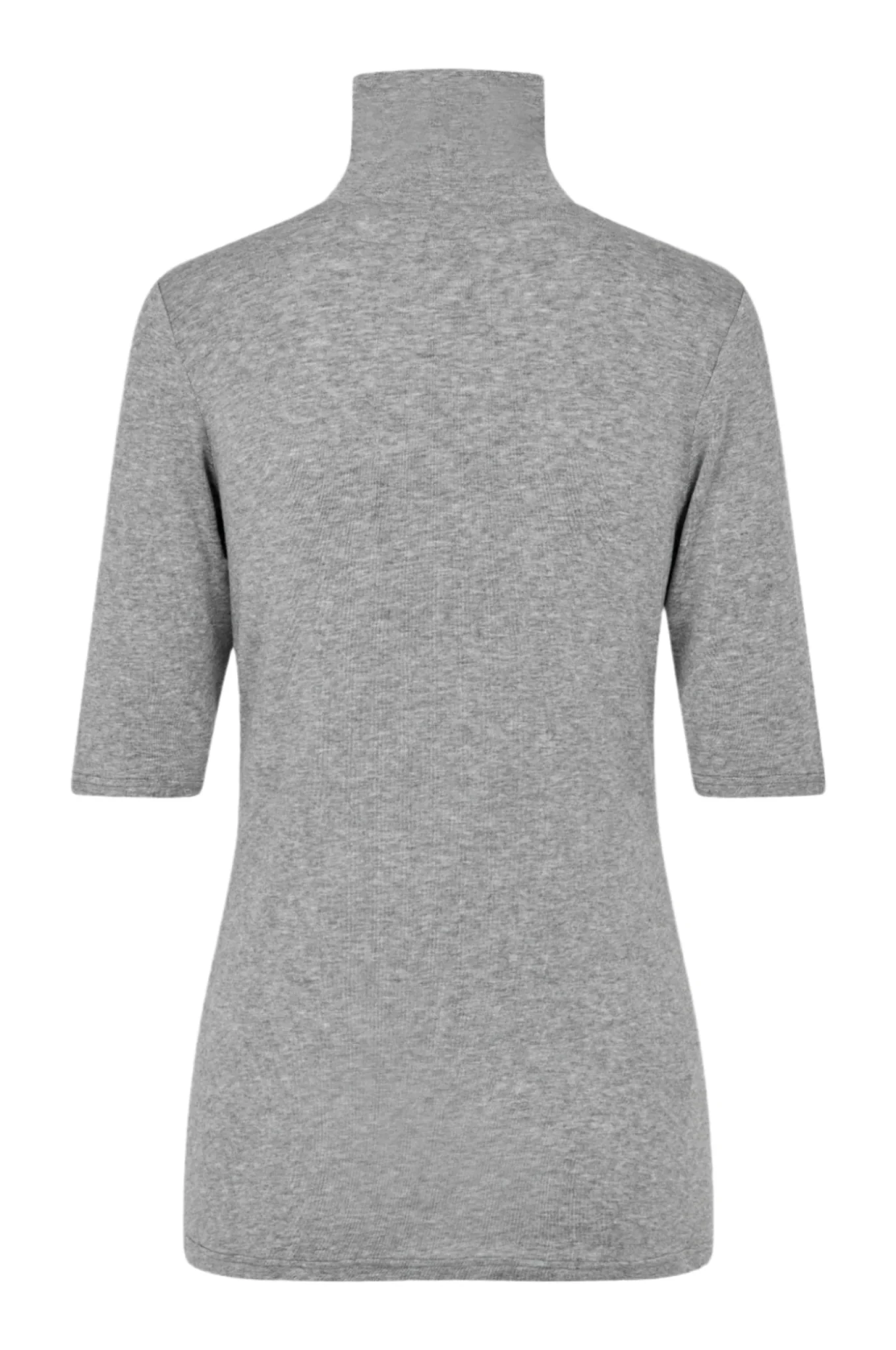 Honor Ss T-Neck Tee Grey Melange - Image 6