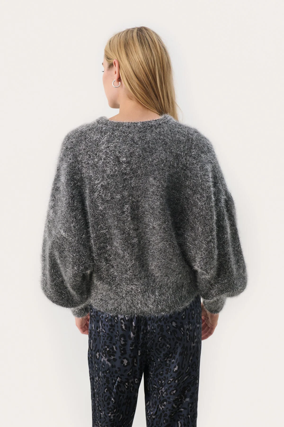 Milenapw Cardigan Black/Silver Lametta - Image 10