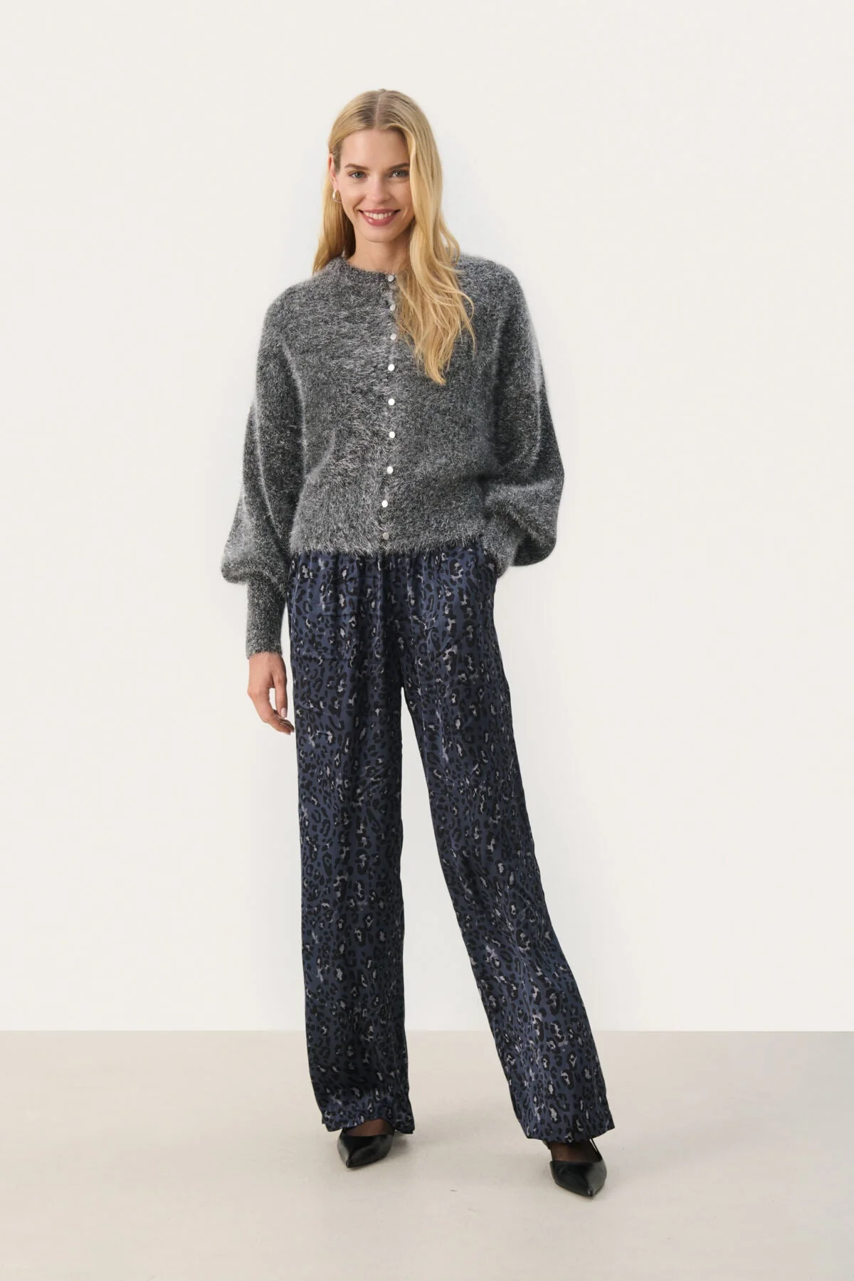 Milenapw Cardigan Black/Silver Lametta - Image 7