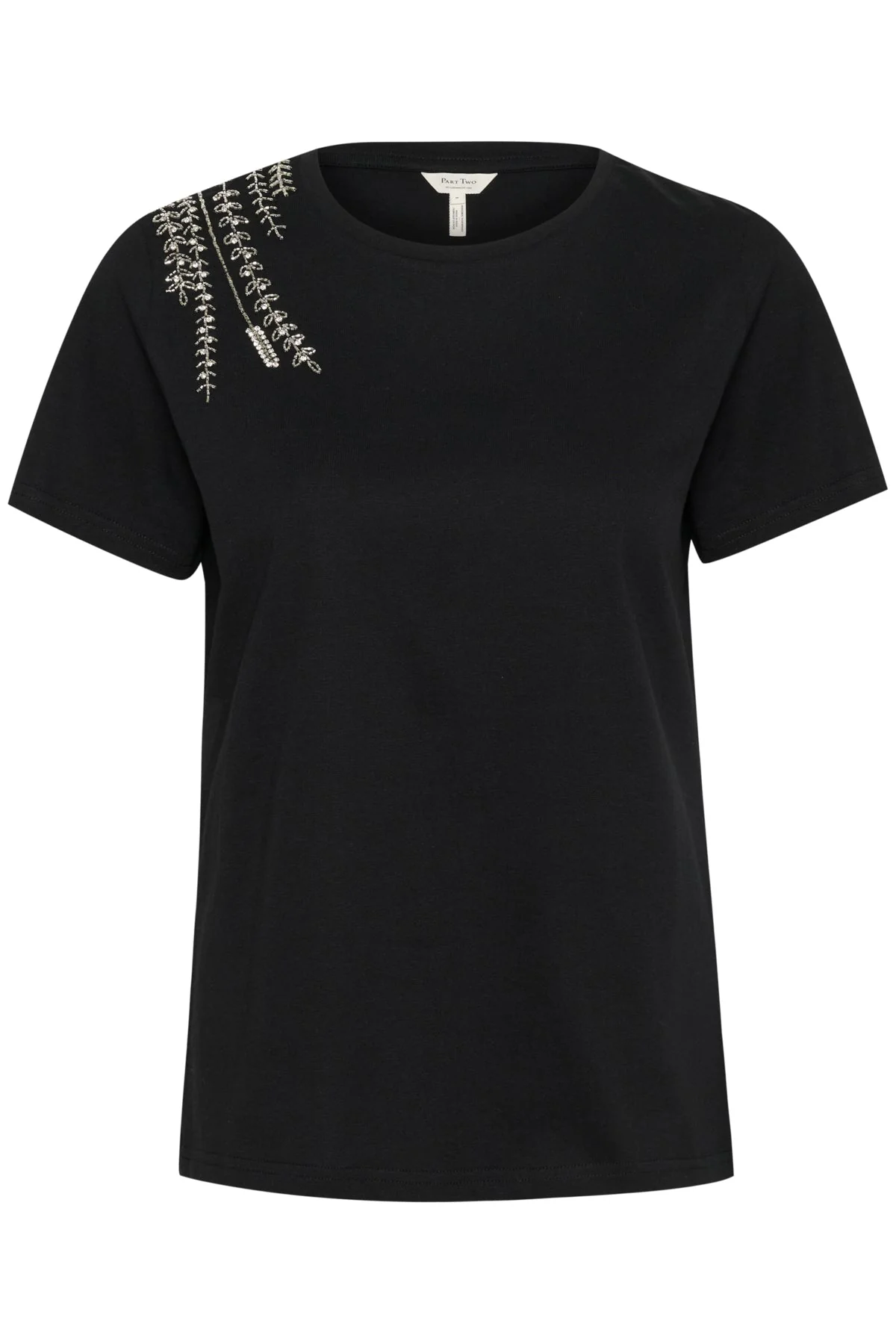 Maggipw T-Shirt Black Delicate Embroidery