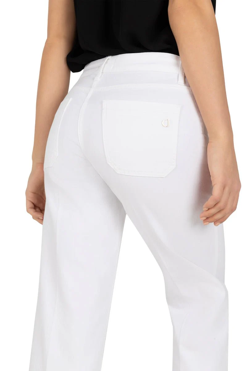 Tess Wide Leg Short Classy White & Fringed - Image 5