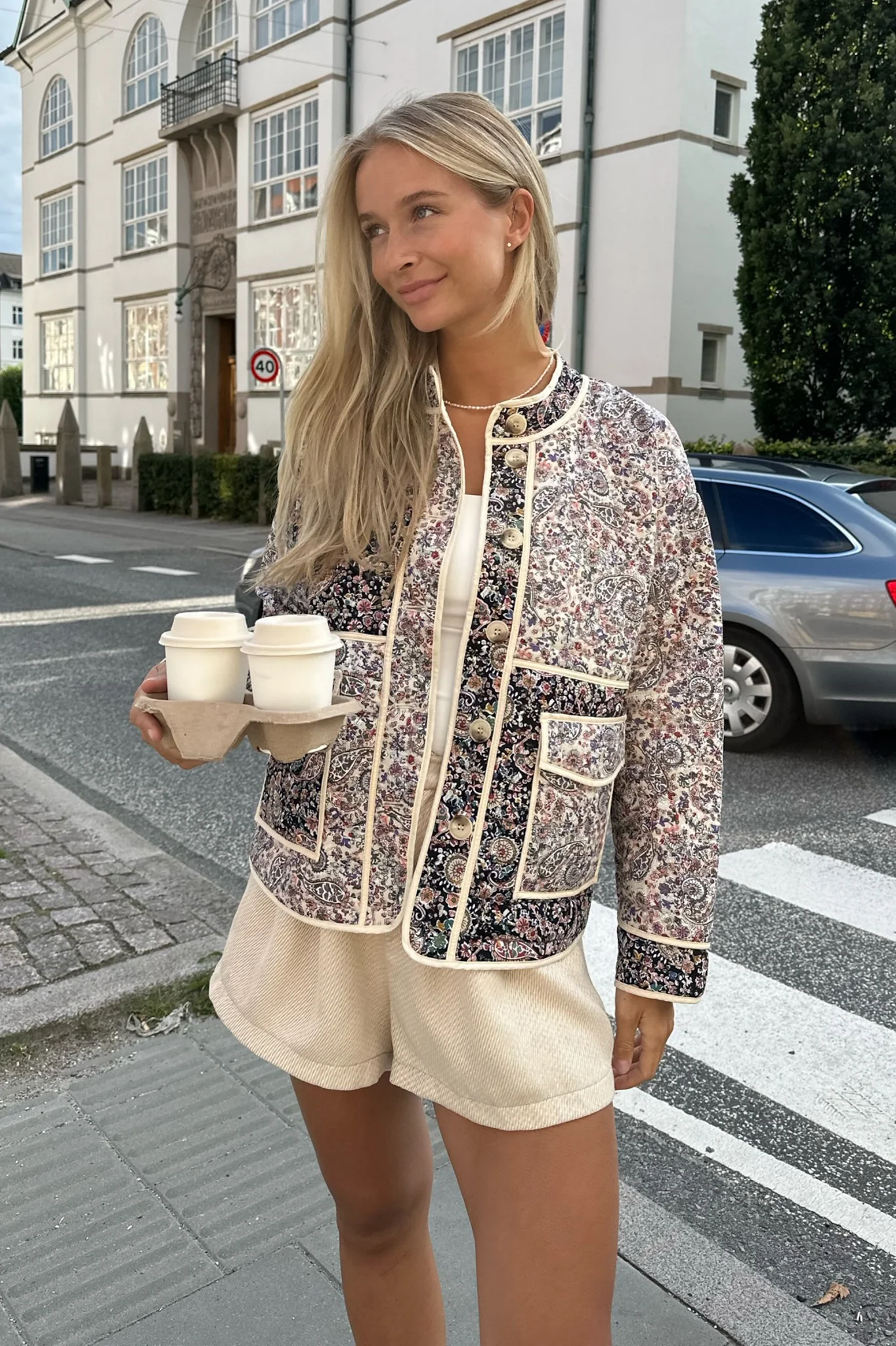Emmy Quilted Jacket Multi Paisley