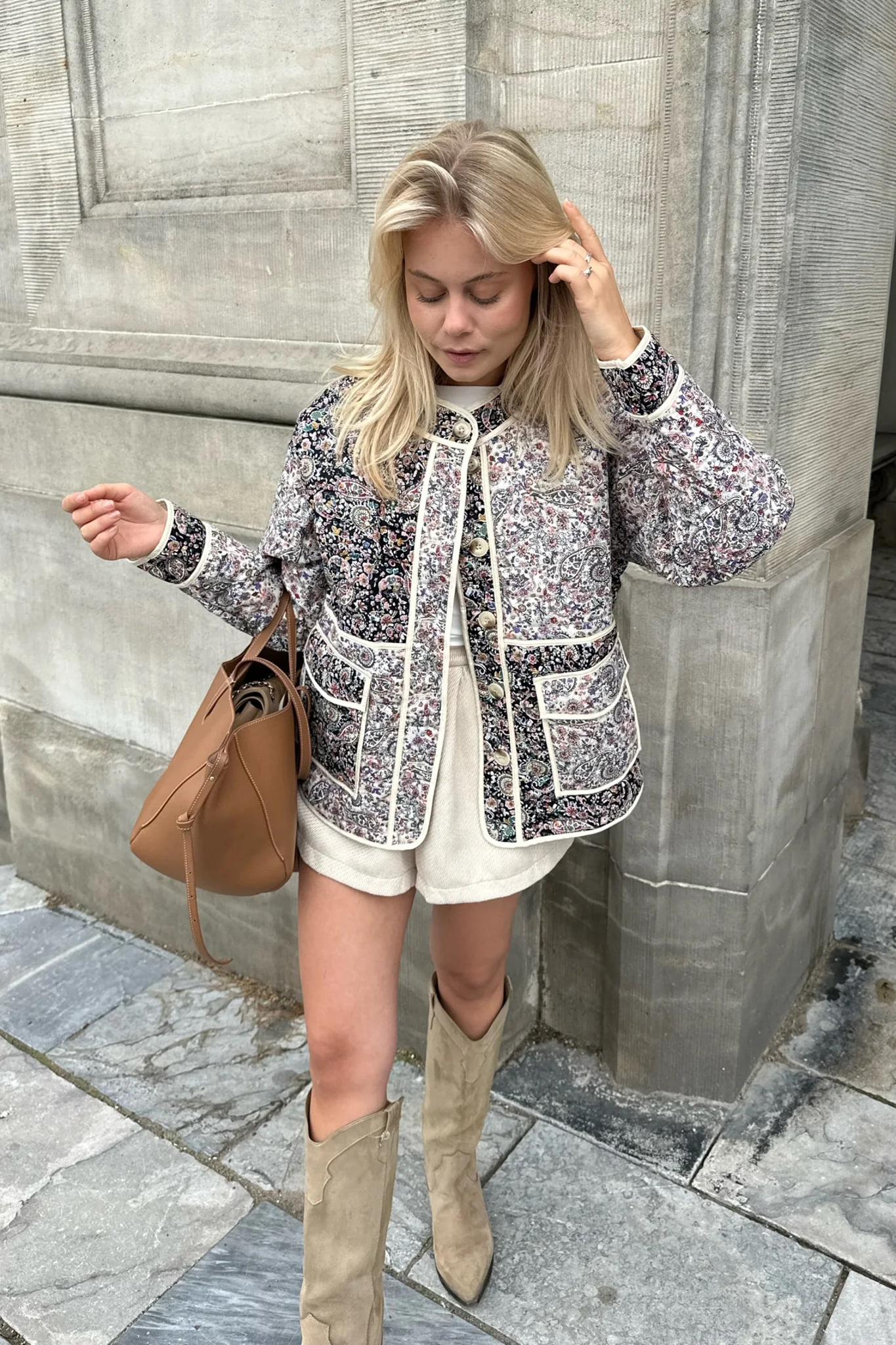 Emmy Quilted Jacket Multi Paisley - Image 5