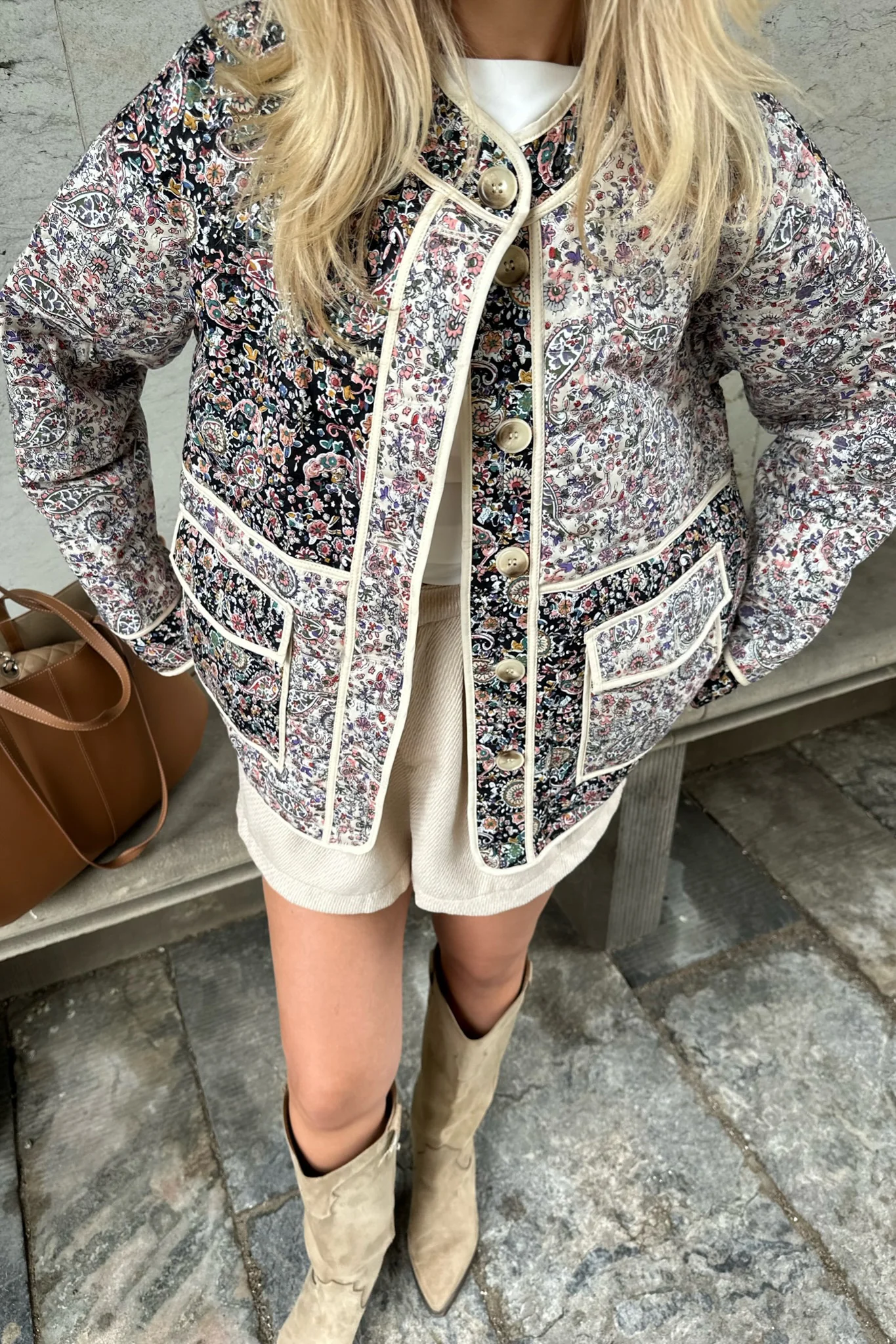 Emmy Quilted Jacket Multi Paisley - Image 6