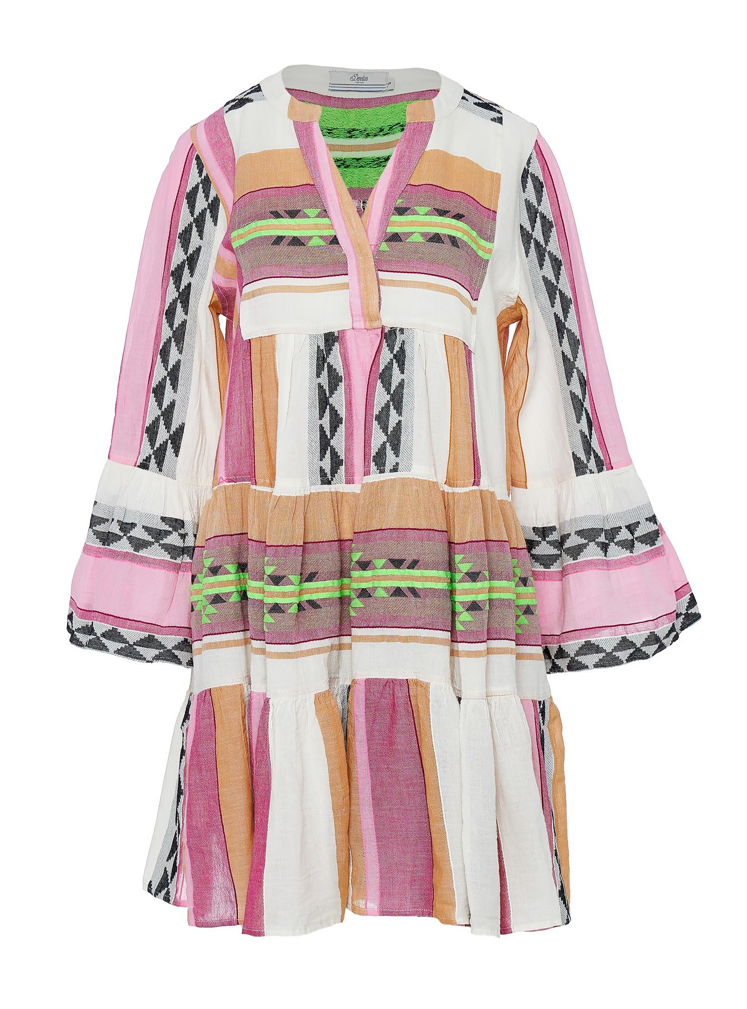 Ella Short Dress pink/green