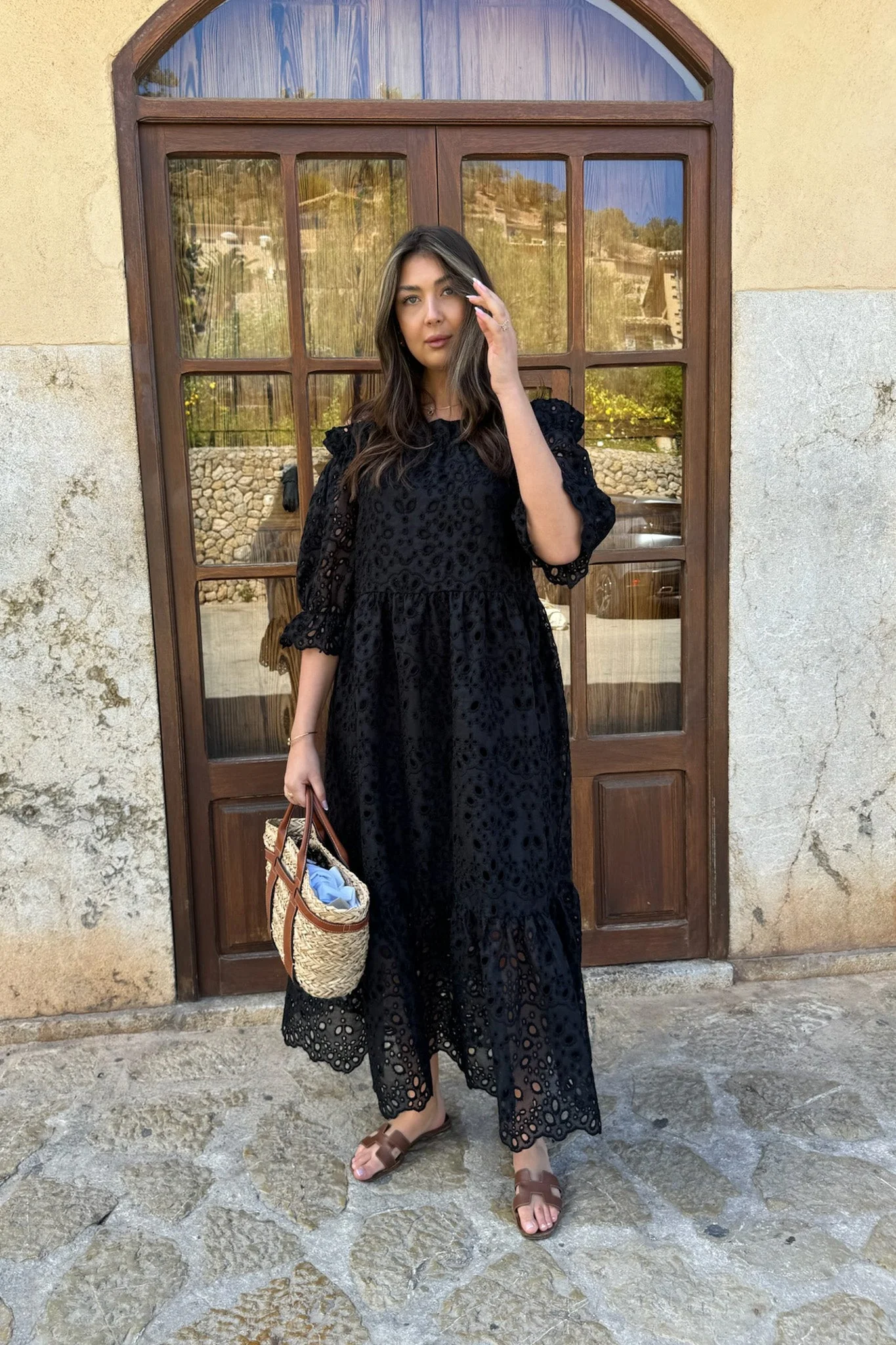 Sigridic Long Dress Black