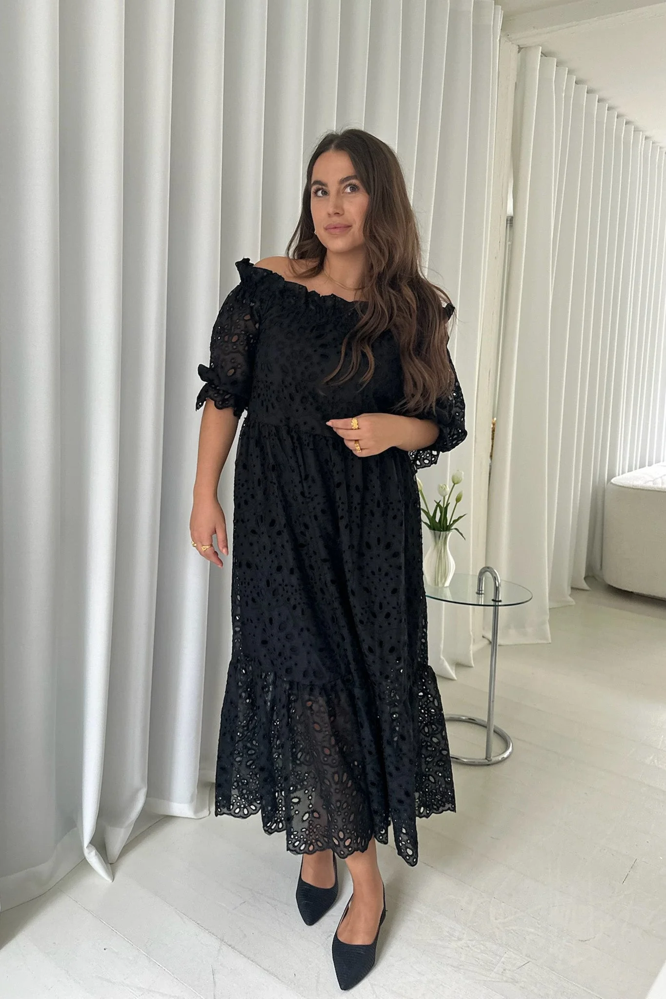 Sigridic Long Dress Black - Image 10