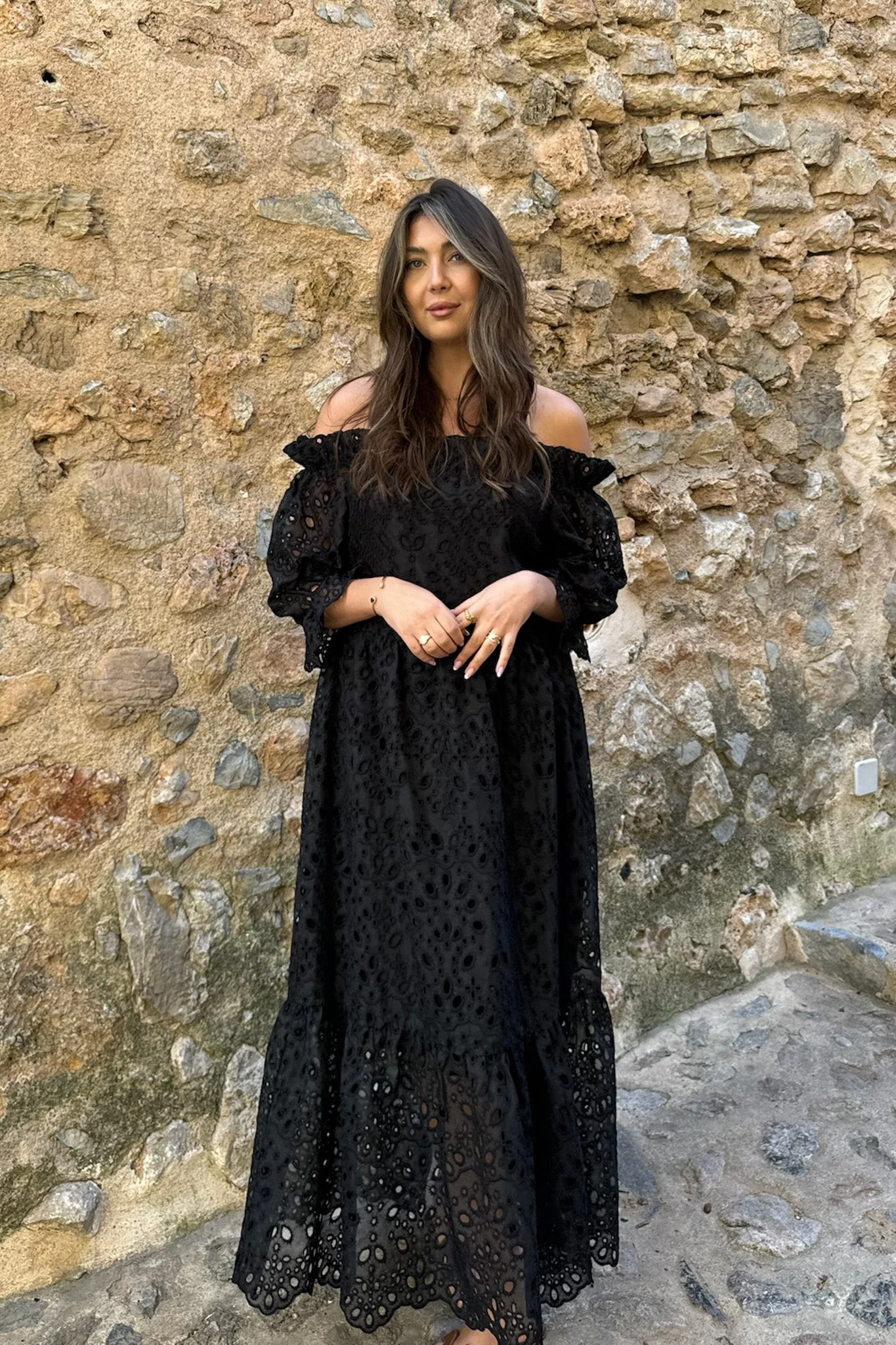 Sigridic Long Dress Black - Image 2