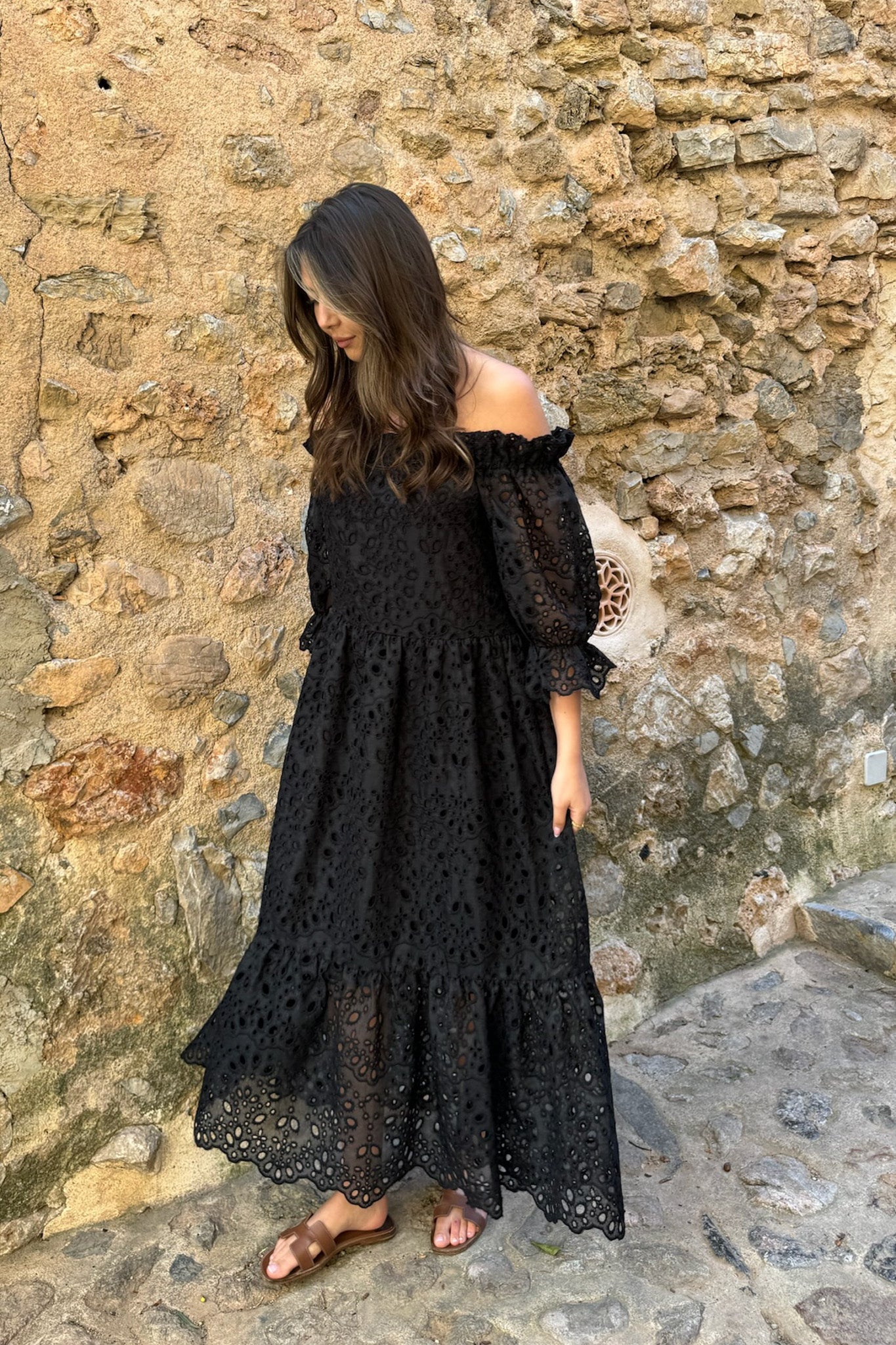 Sigridic Long Dress Black - Image 3