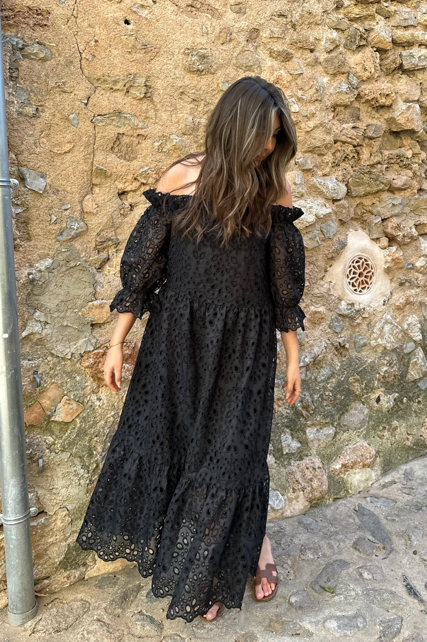 Sigridic Long Dress Black - Image 4