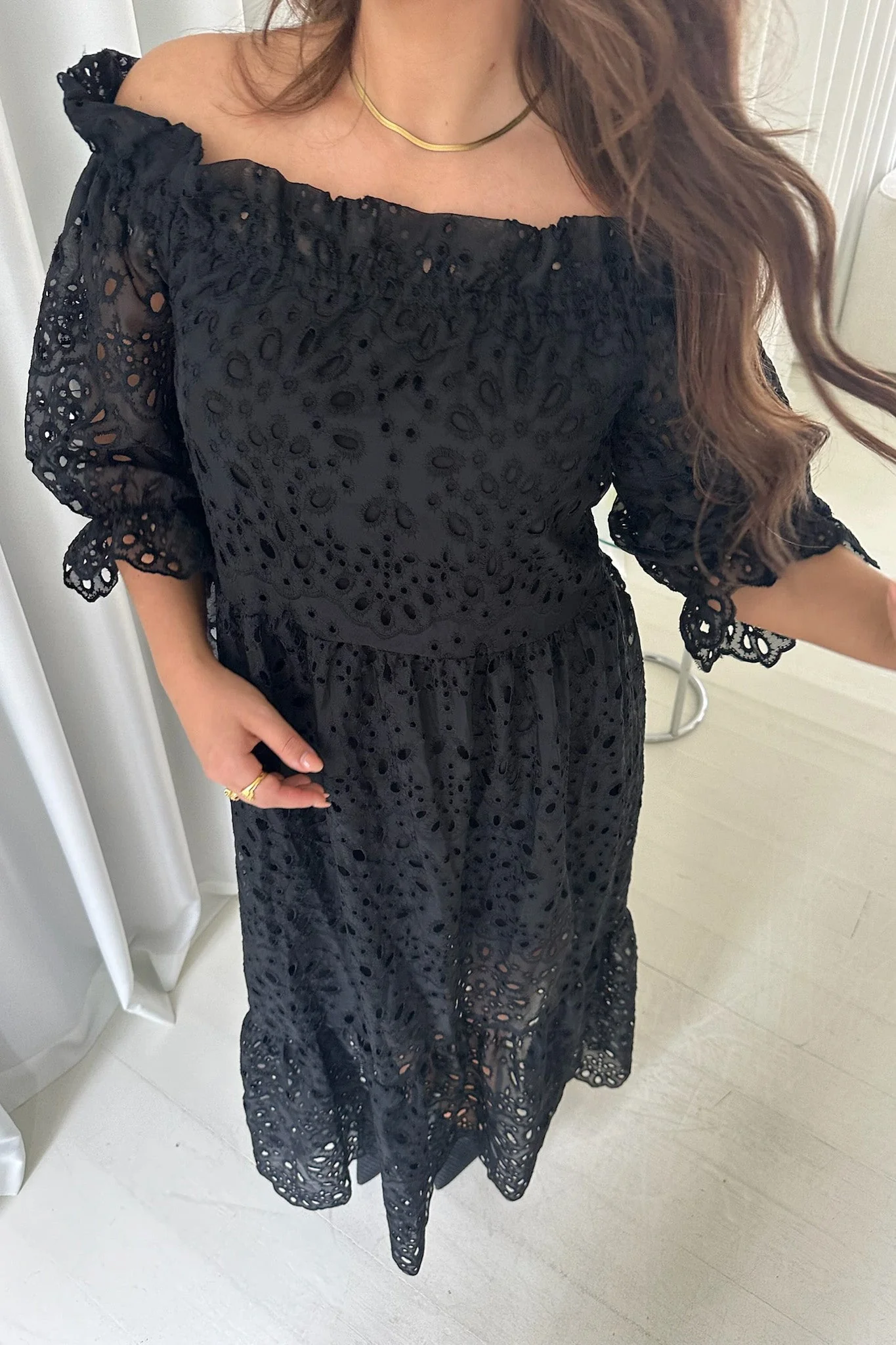 Sigridic Long Dress Black - Image 6