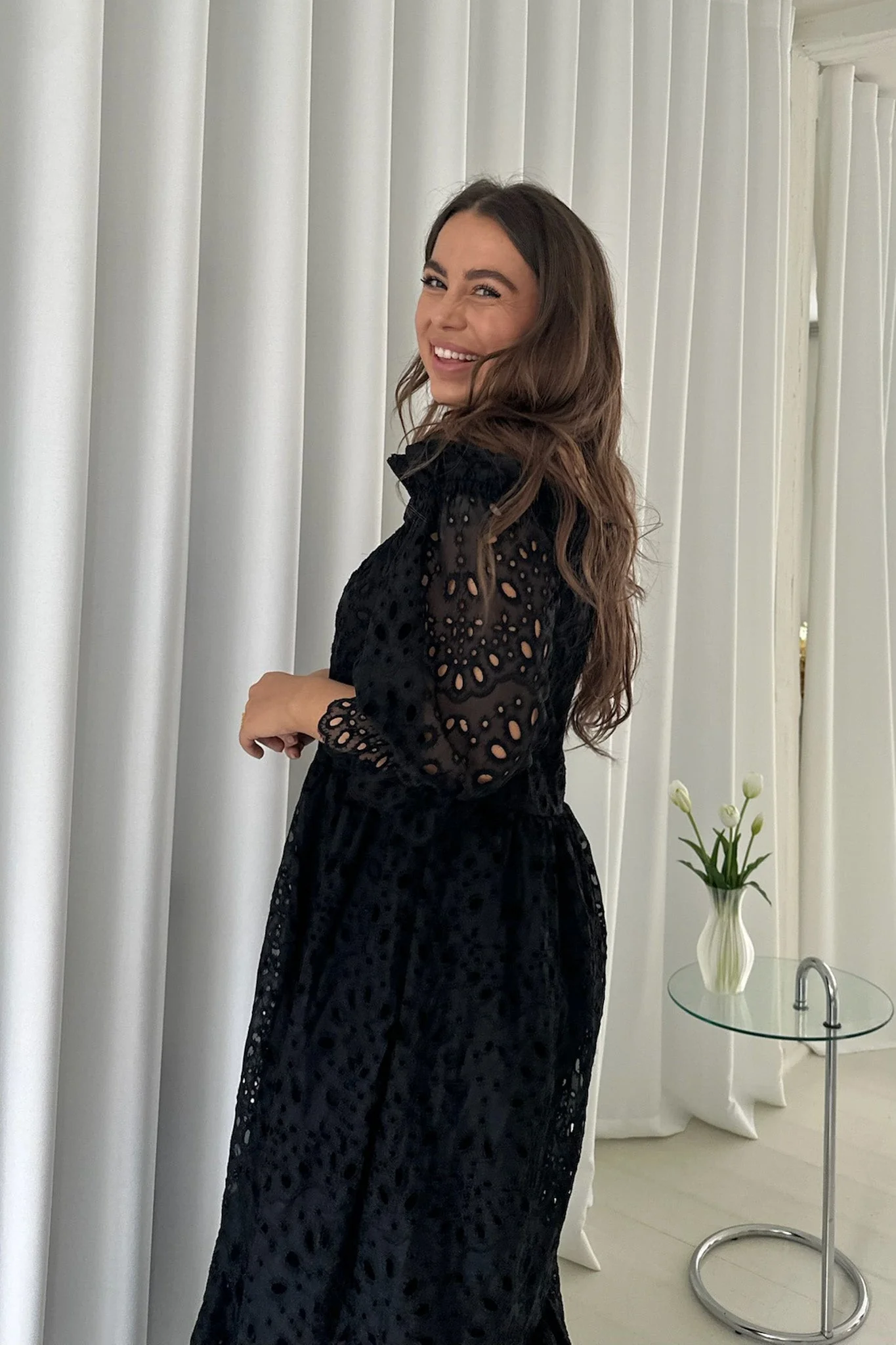 Sigridic Long Dress Black - Image 7