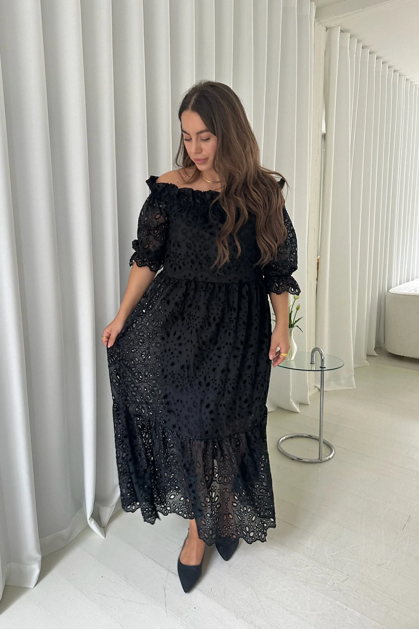 Sigridic Long Dress Black - Image 8
