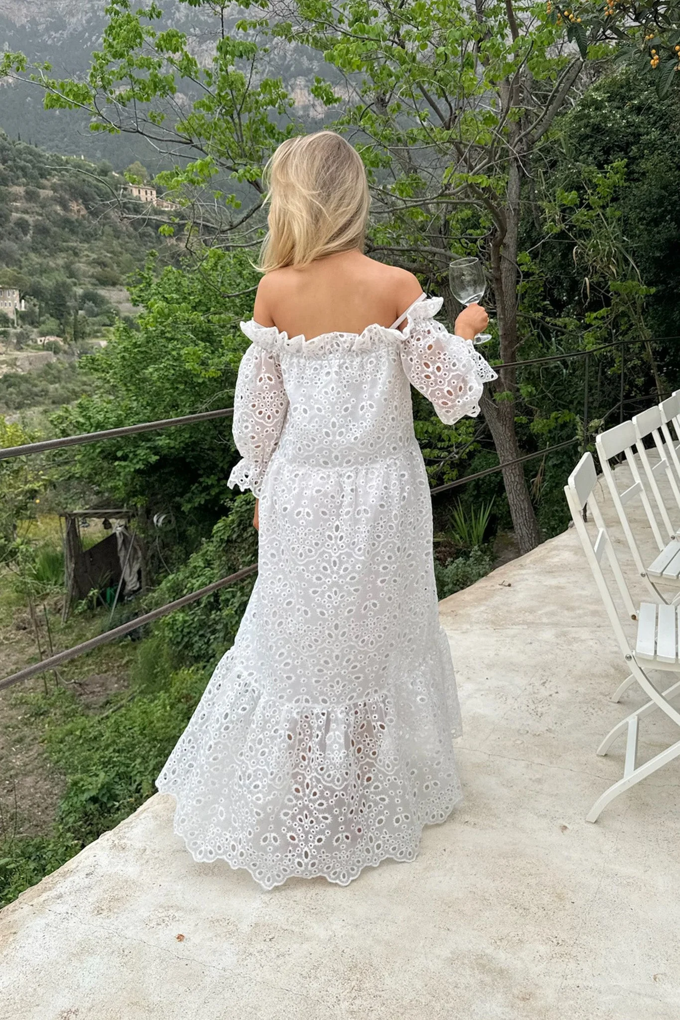 Sigridic Long Dress White - Image 2