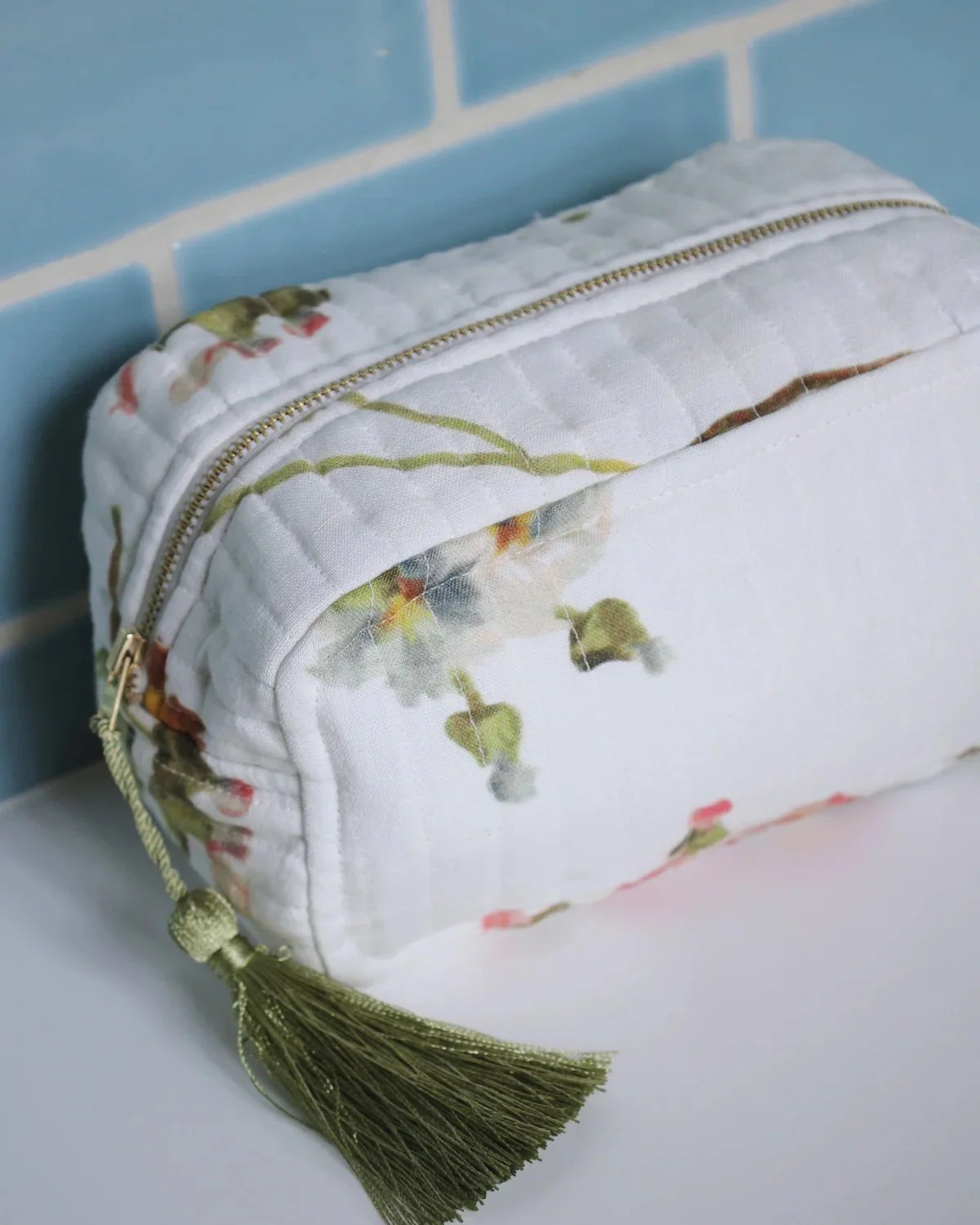 Cosmetic Bag Linen Botanical - Image 3