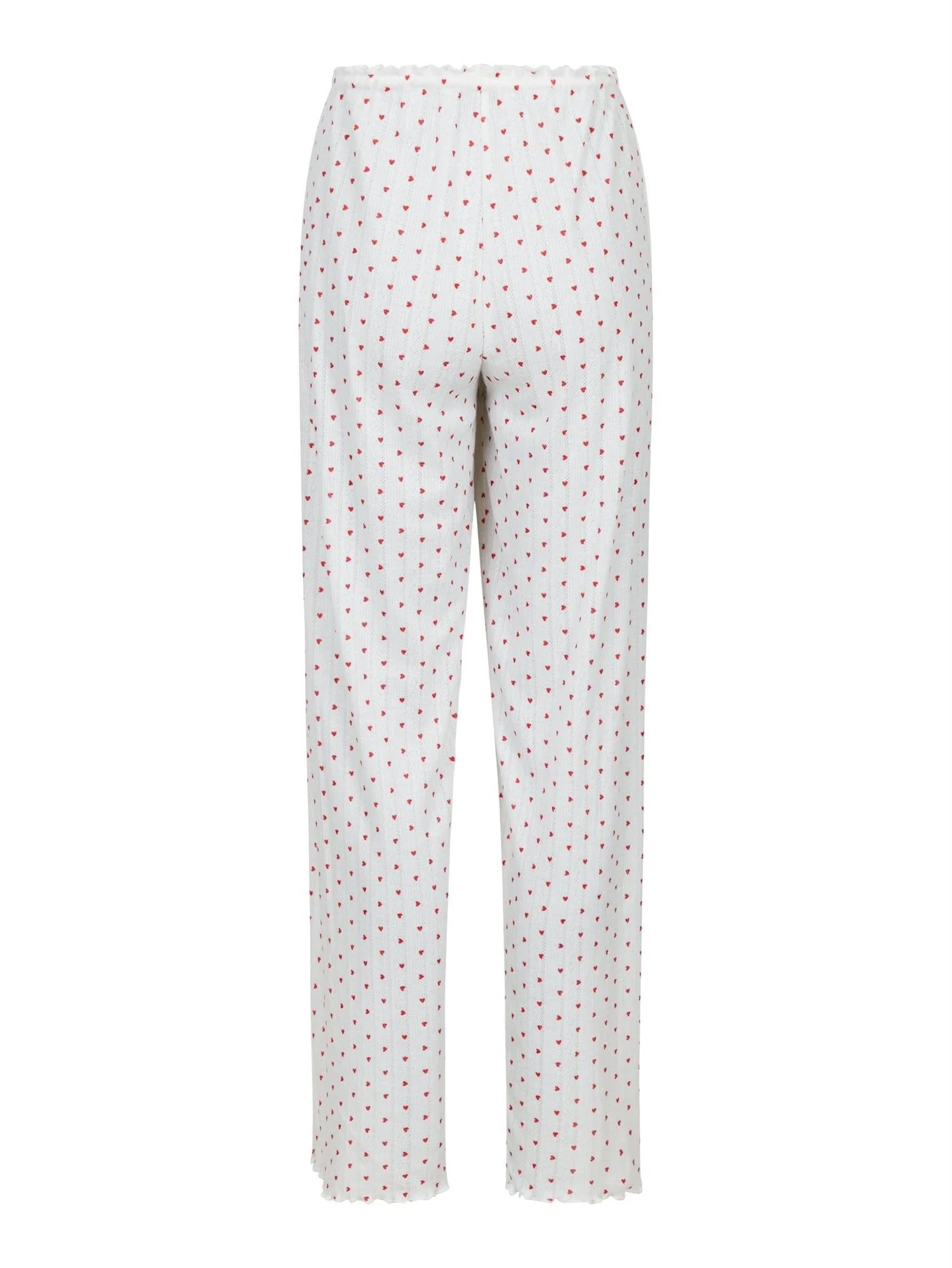 Serafina Pointelle Heart Pants White - Image 5