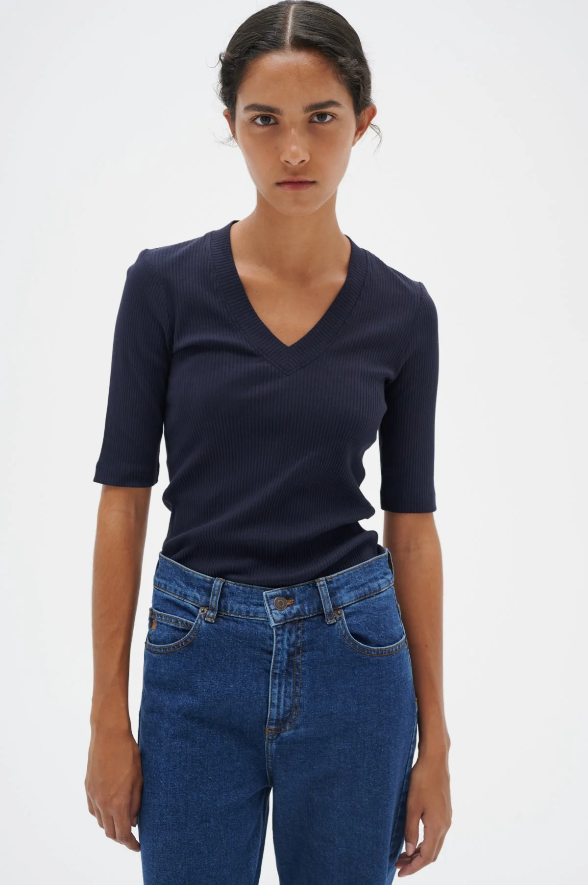 Dagnaiw V Tshirt Marine Blue - Image 4