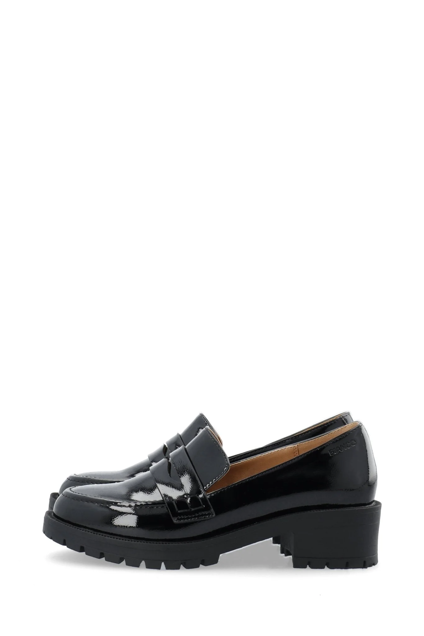 Biapearl Simple Penny Loafer Patent Aquarius Black - Image 4