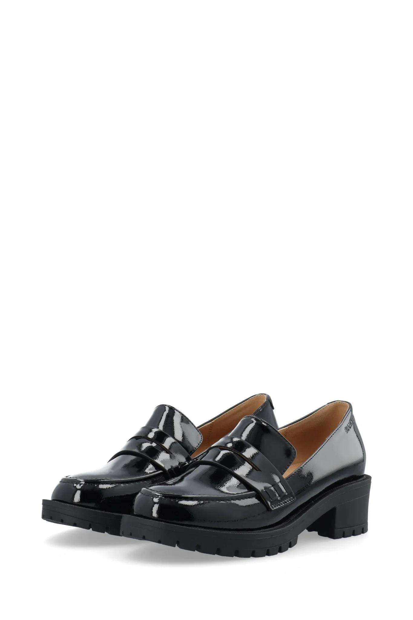 Biapearl Simple Penny Loafer Patent Aquarius Black - Image 5