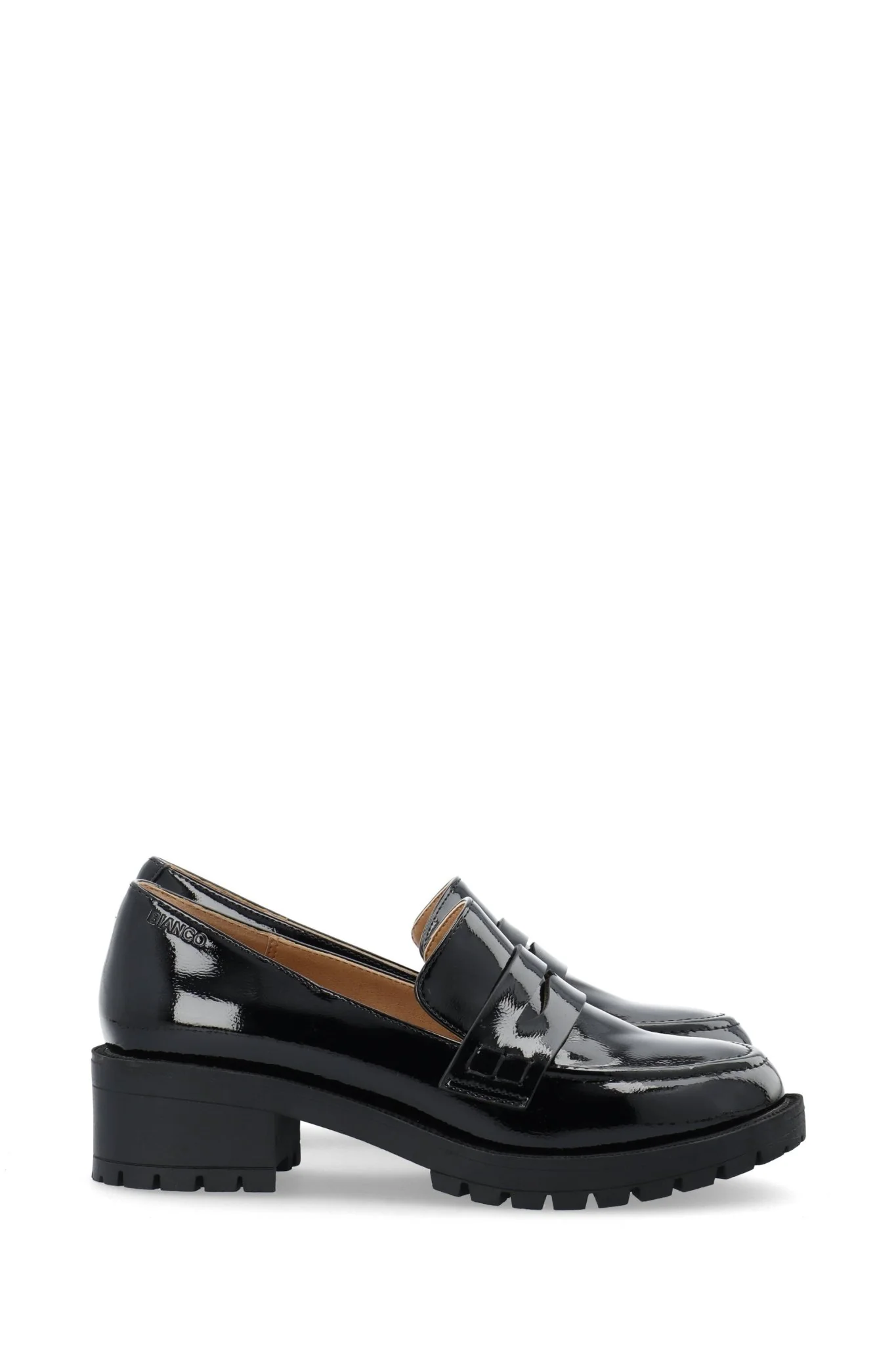 Biapearl Simple Penny Loafer Patent Aquarius Black - Image 9