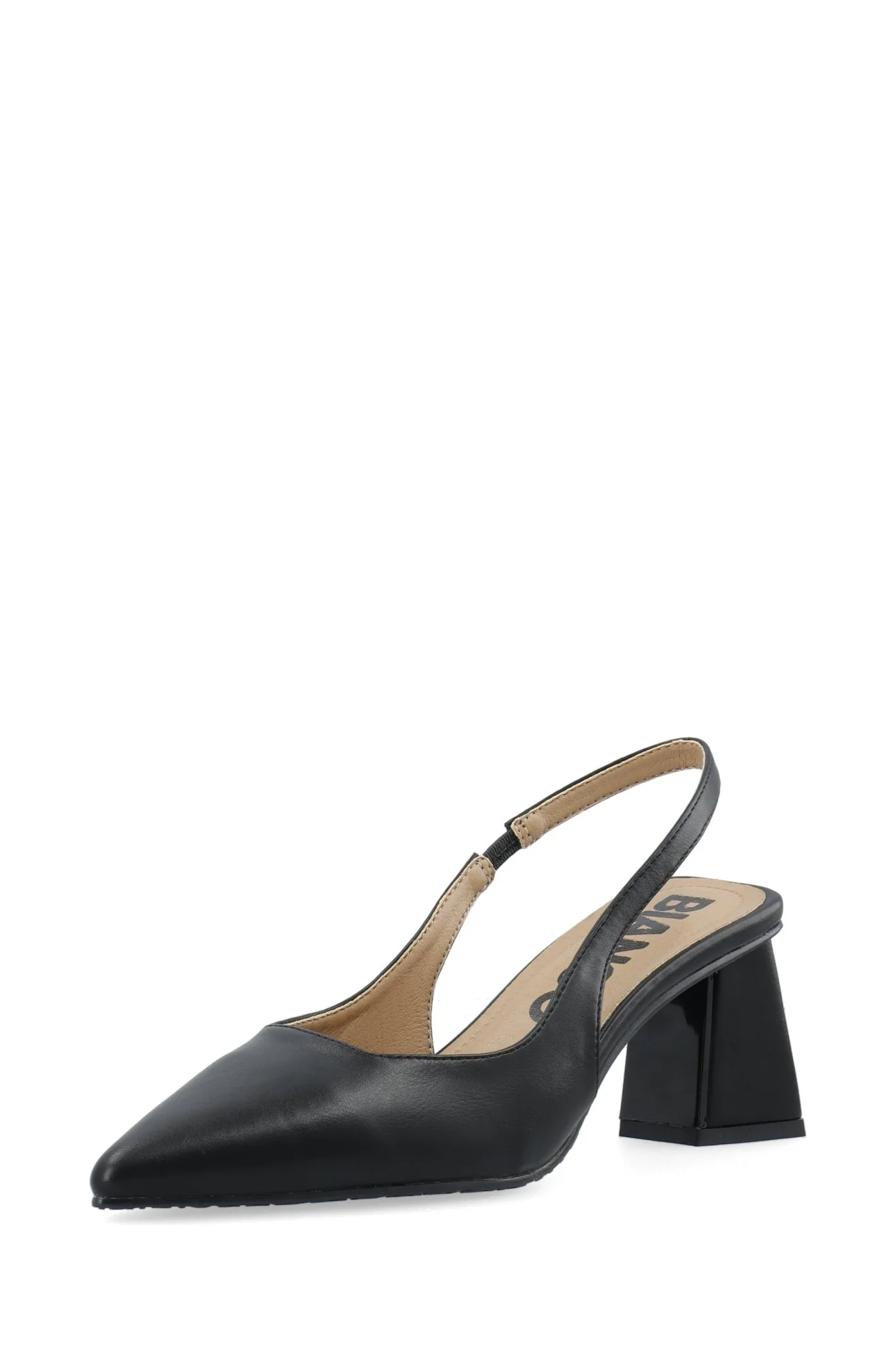 Biamaralyn Slingback Smoth Faux Leather Black - Image 2