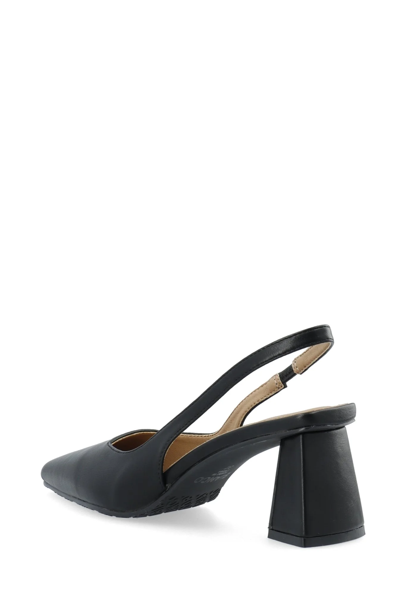 Biamaralyn Slingback Smoth Faux Leather Black - Image 3