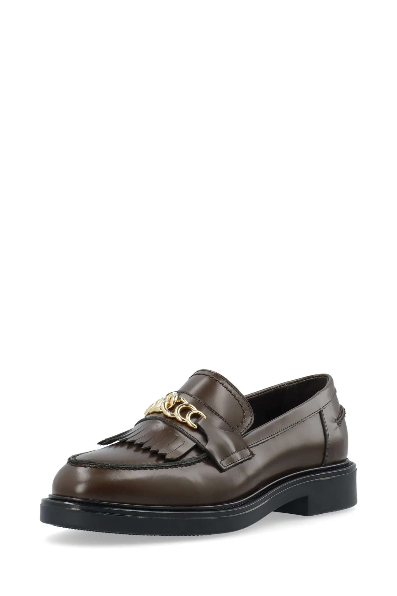Biaadda Fringe Chain Loafer Polido Dark Brown - Image 2